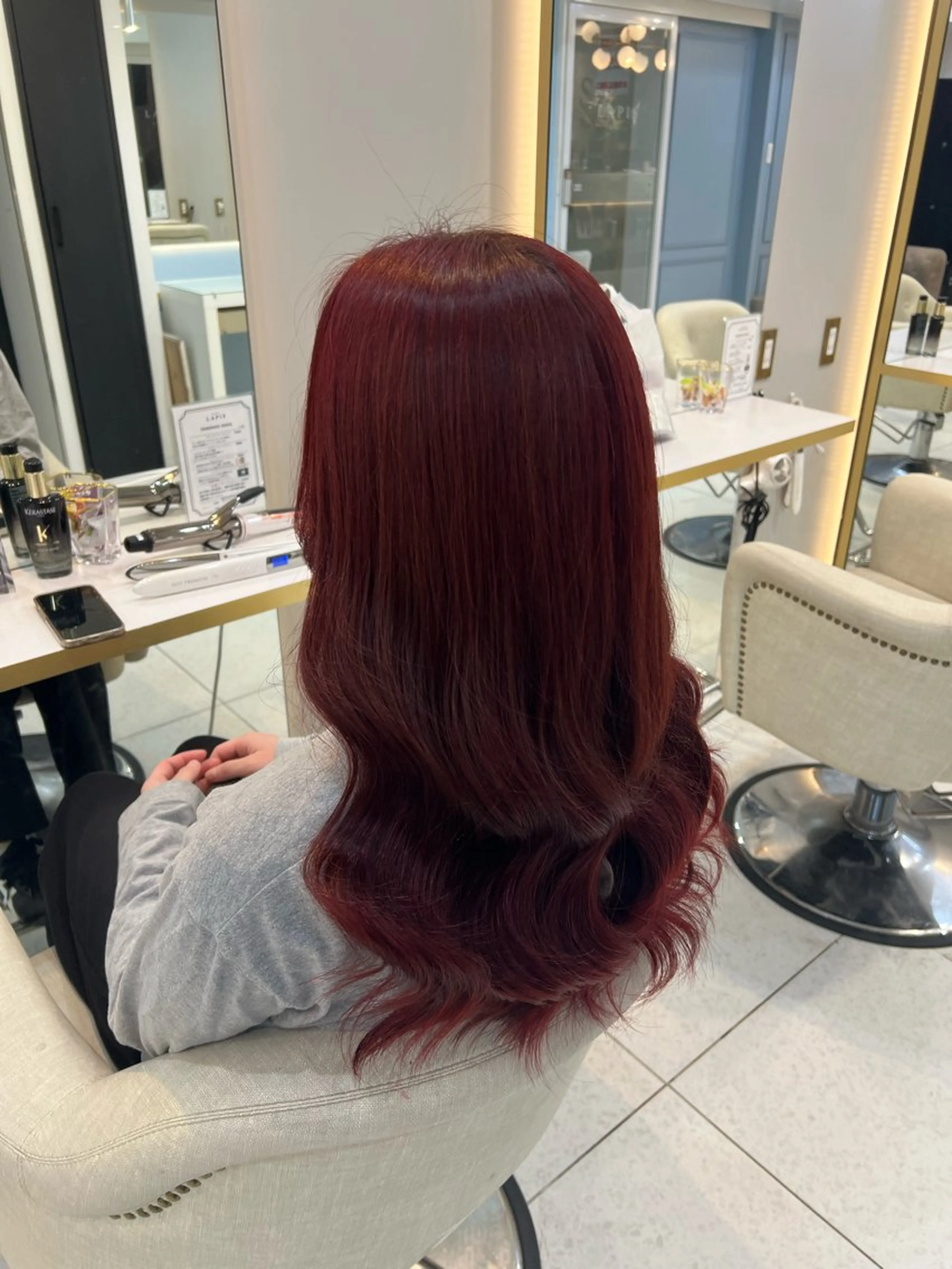 セミロング カラー シールエクステ ベージュカラー ブリーチ ケアブリーチ 透明感カラー ヘアカラー ハイトーン/髪質改善 🦋KASUGA🖤のヘアスタイル