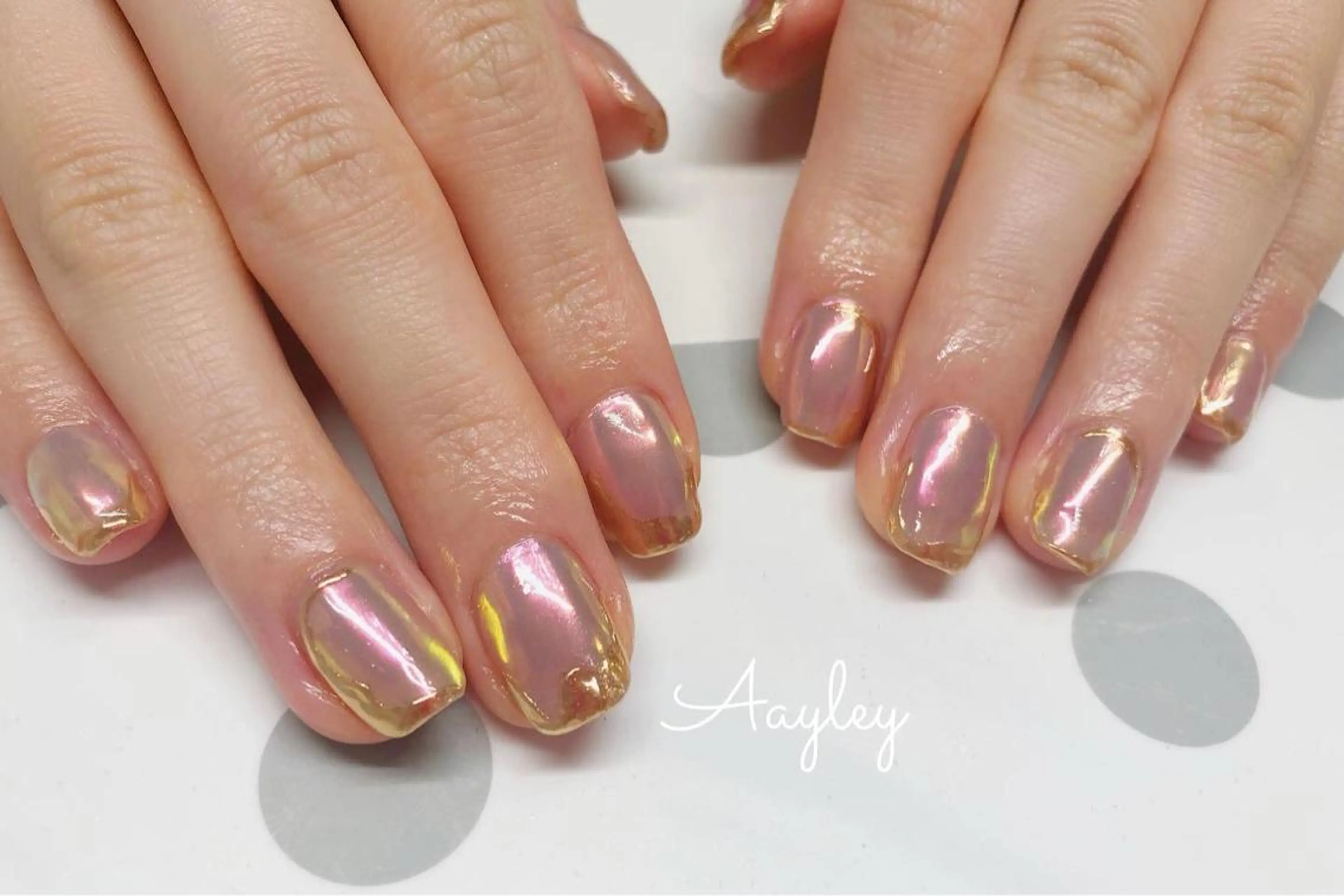 ショート カラー ネイル Aayley(アイリー)Salon所属・Aayley アイリ―サロンのネイルデザイン