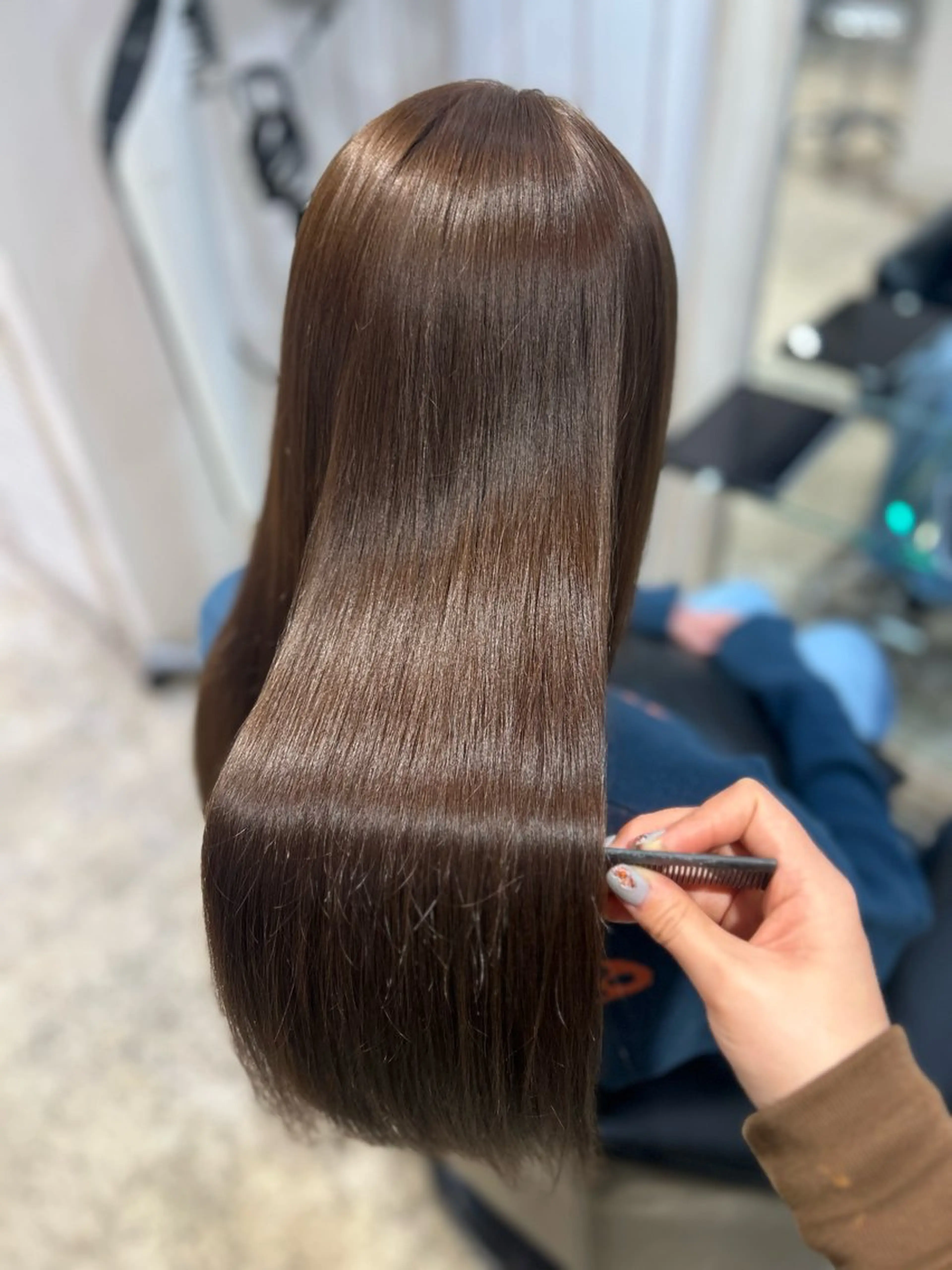 ロング カラー ブラウンカラー ヘアカラー aine / 練馬江古田のヘアスタイル