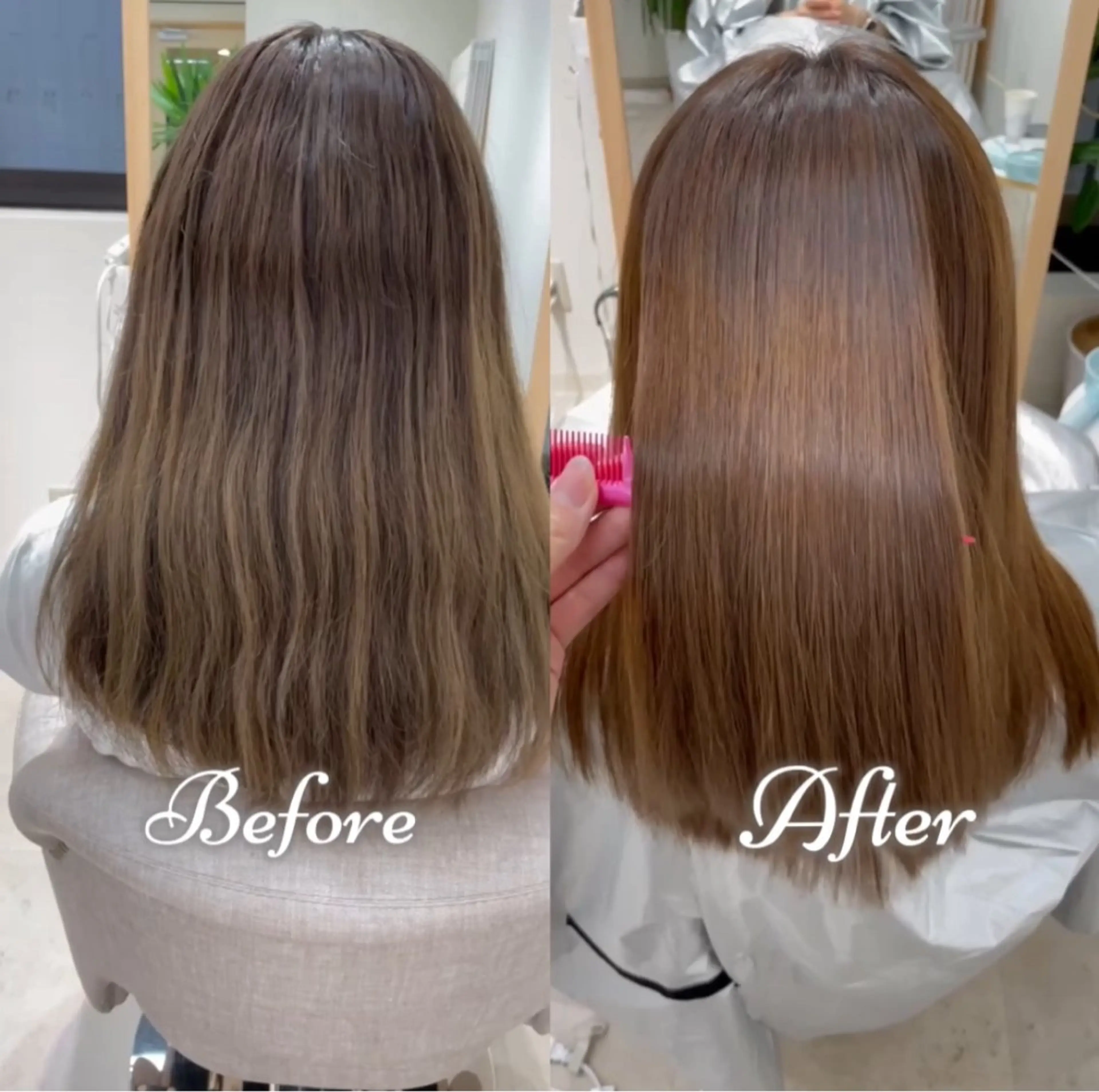 💫巻ける縮毛矯正💫縮毛矯正＋2STEPトリートメント付の写真
