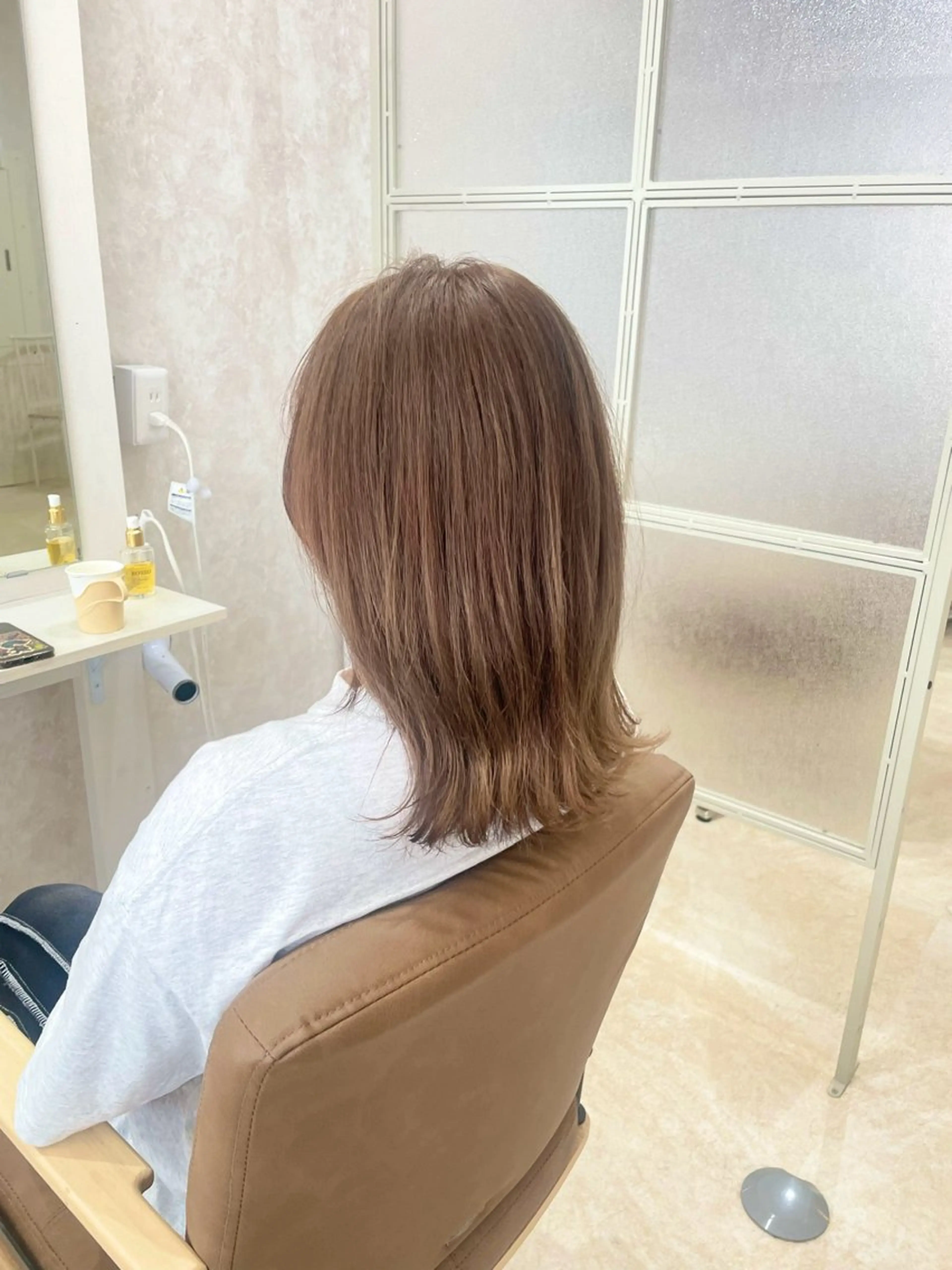 ミディアム ヘアカラー トリートメント ❤︎SAKURA 【Rico】❤︎のヘアスタイル