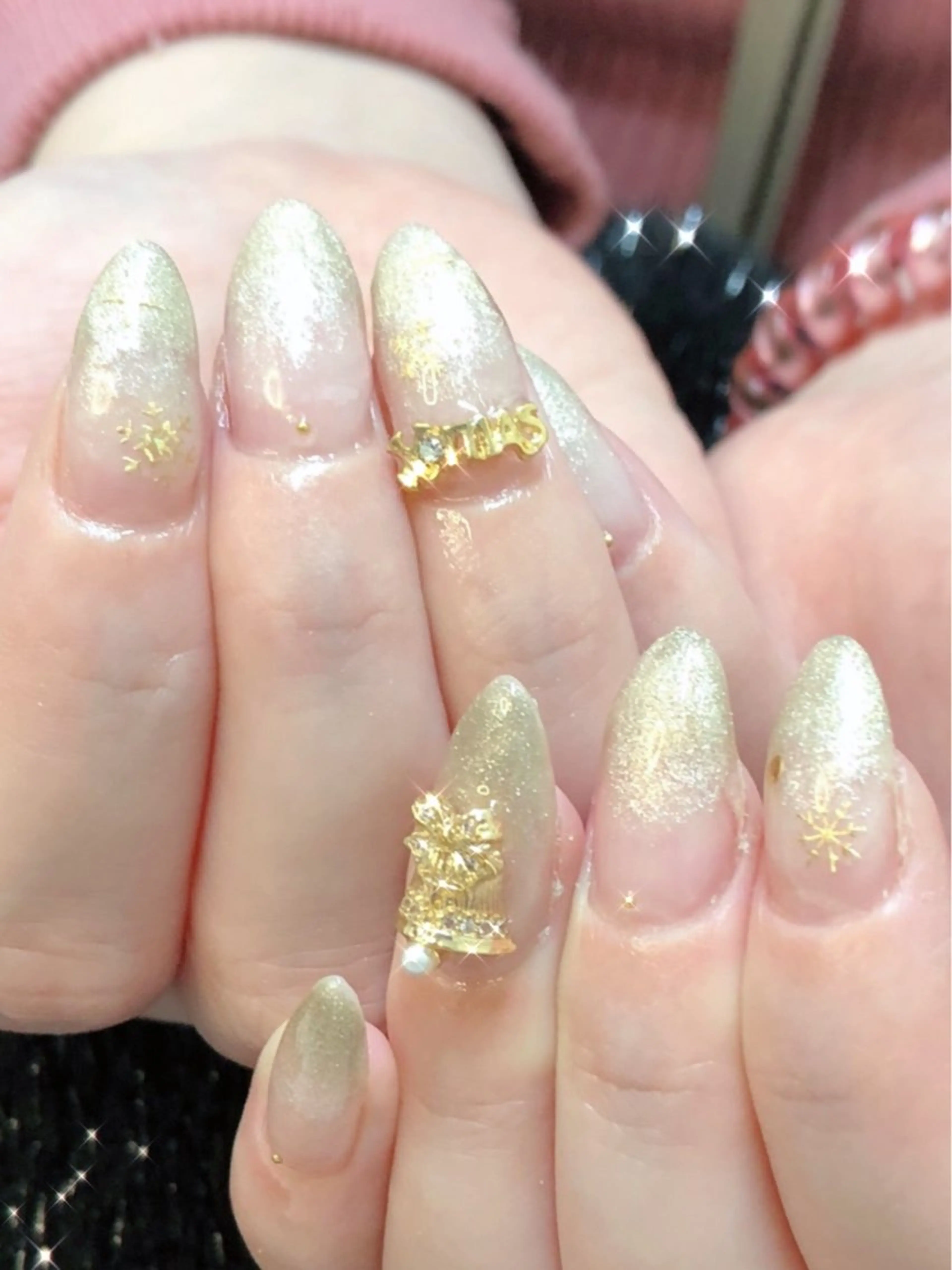 ネイル 成人式 フレンチネイル ジェルネイル ガラスフレンチ 韓国ネイル 大門浜松町 ネイルのネイルデザイン