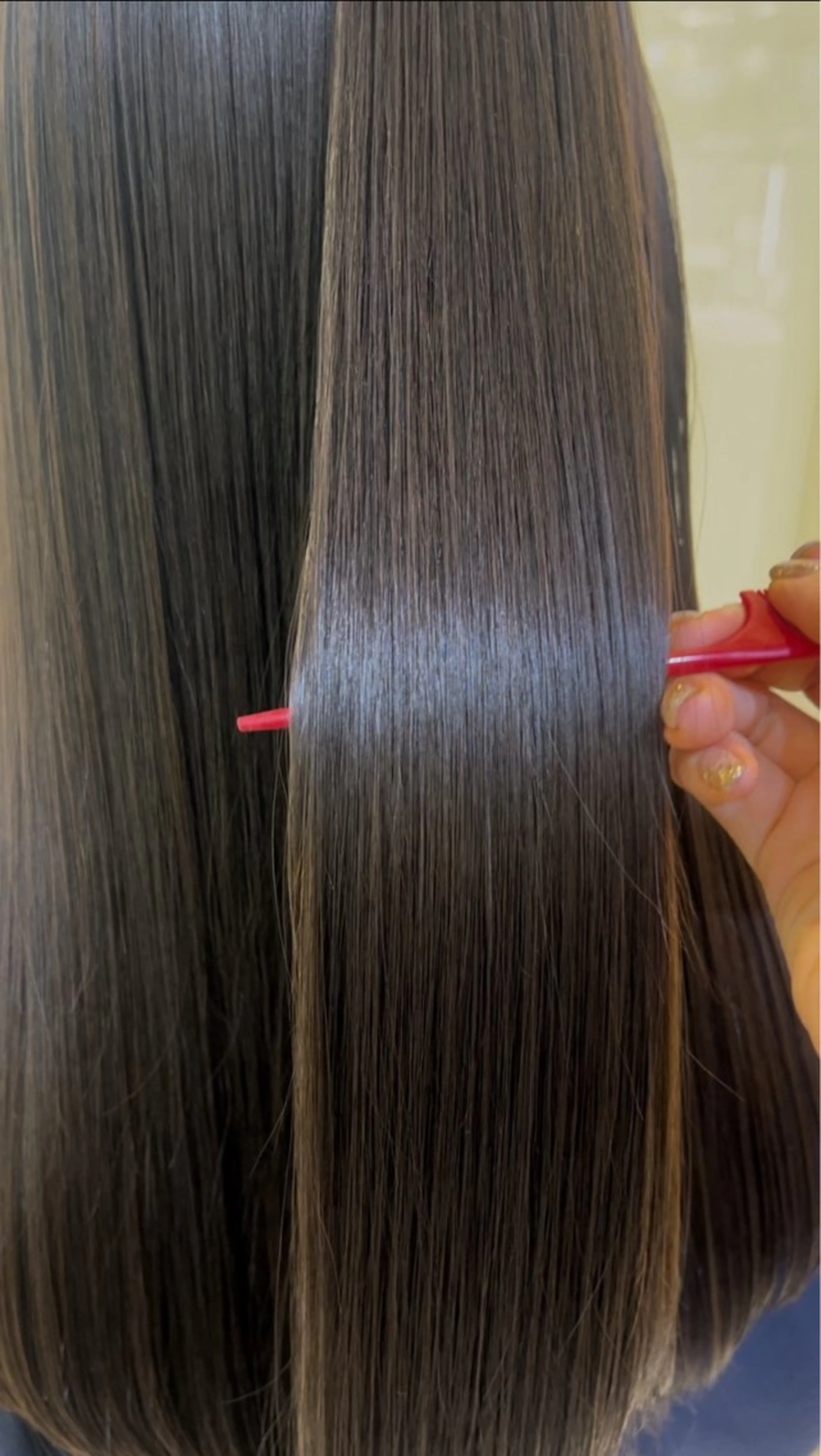 ロング パーマ カット 縮毛矯正 トリートメント 髪質改善/縮毛矯正 ササキナツミのヘアスタイル