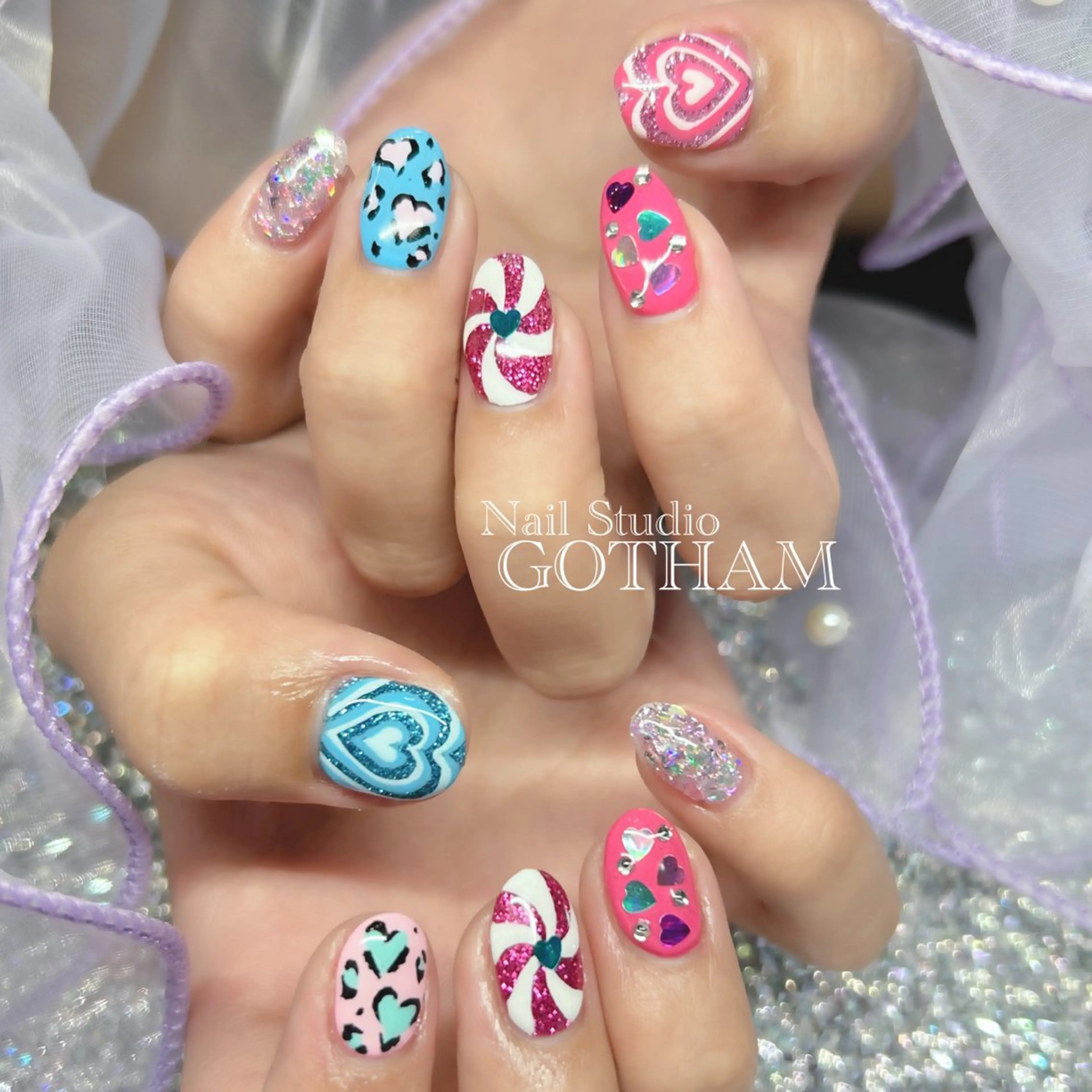 ネイル ハンドネイル Nail Studio GOTHAM所属・高円寺駅からすぐ🌈 ネイルGOTHAMのネイルデザイン