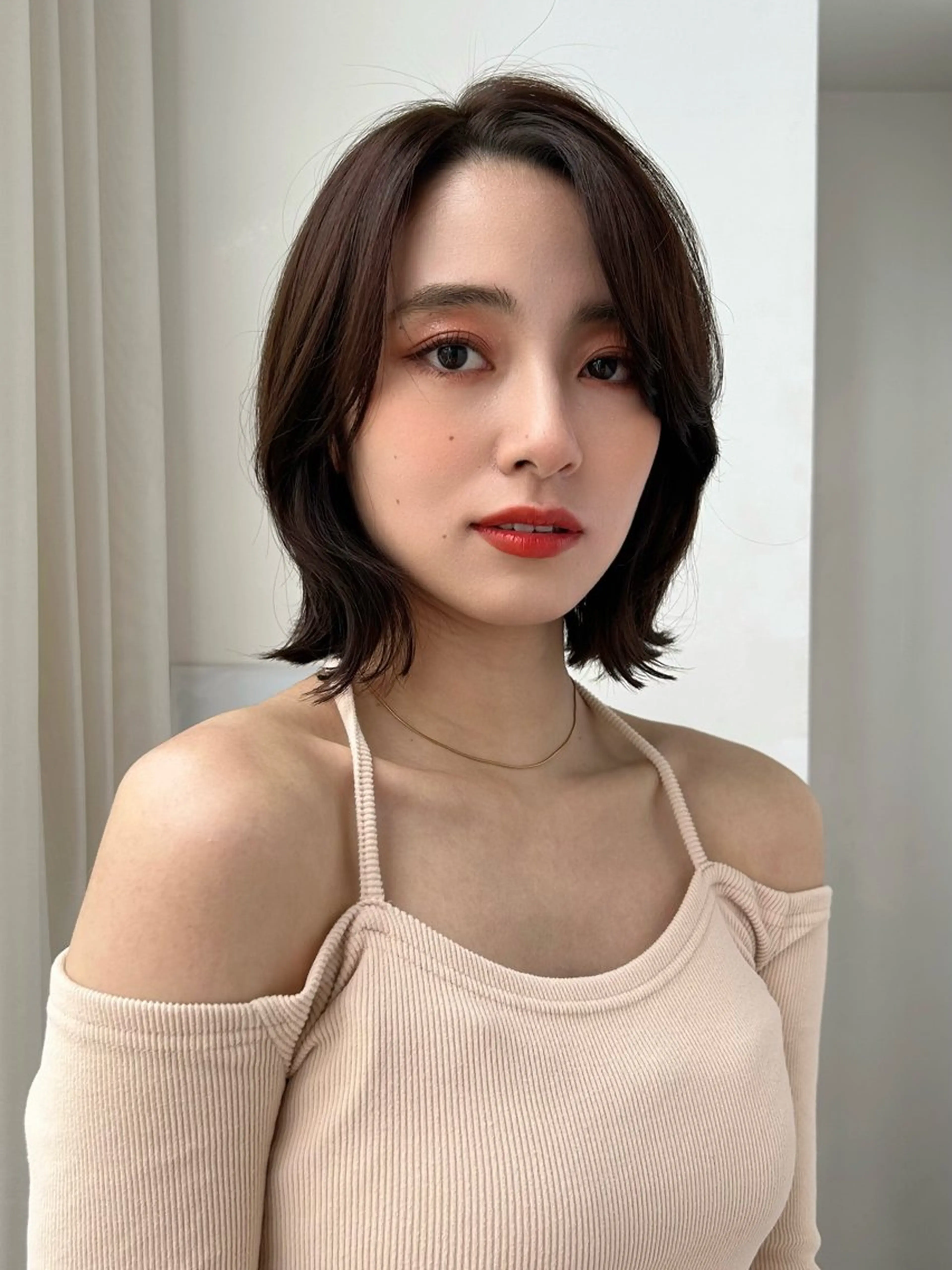 ショート ボブ 外ハネヘア 解田彩奈/ stylistのヘアスタイル