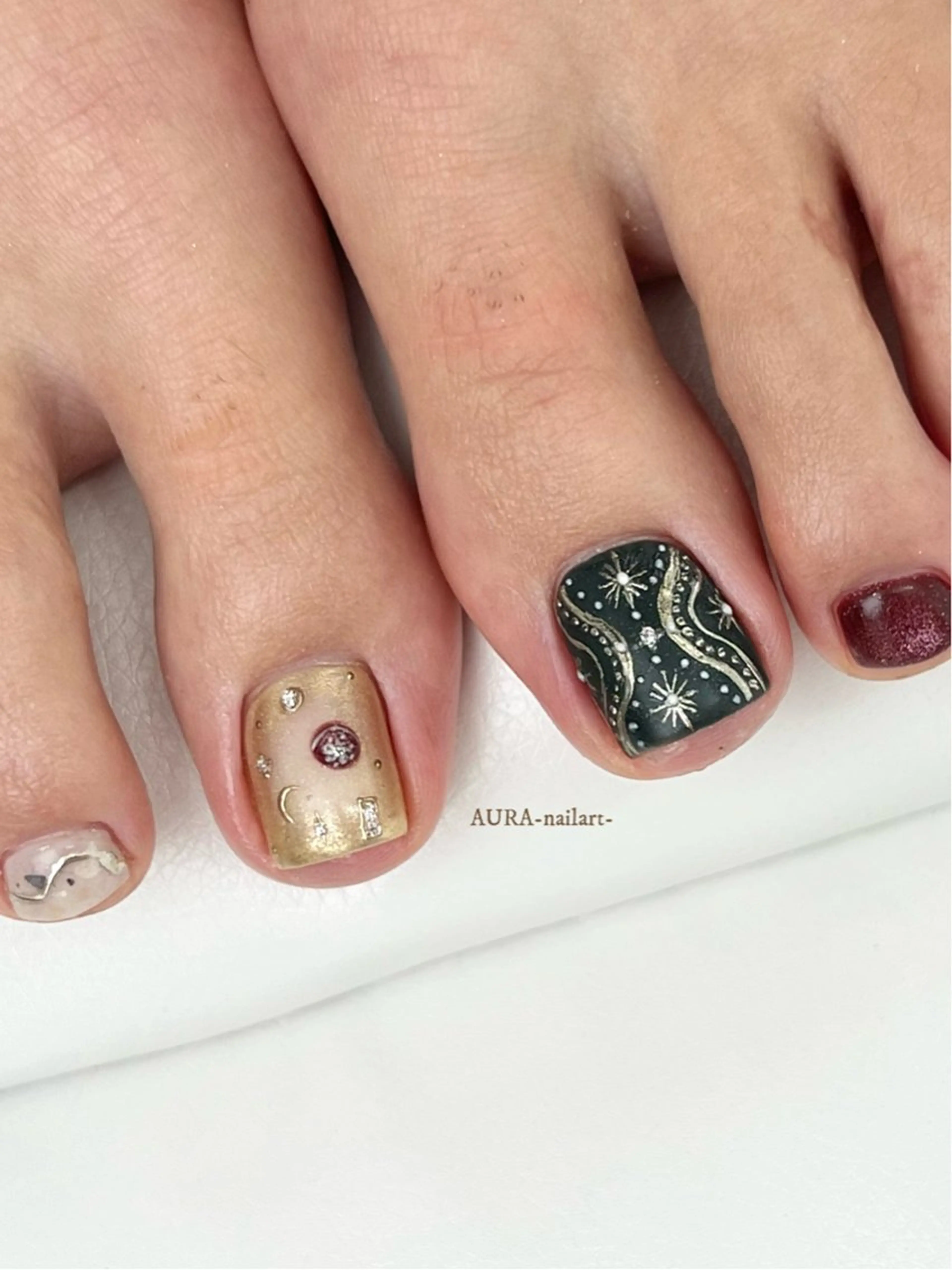 ネイル ハンドネイル AURA nailartのネイルデザイン
