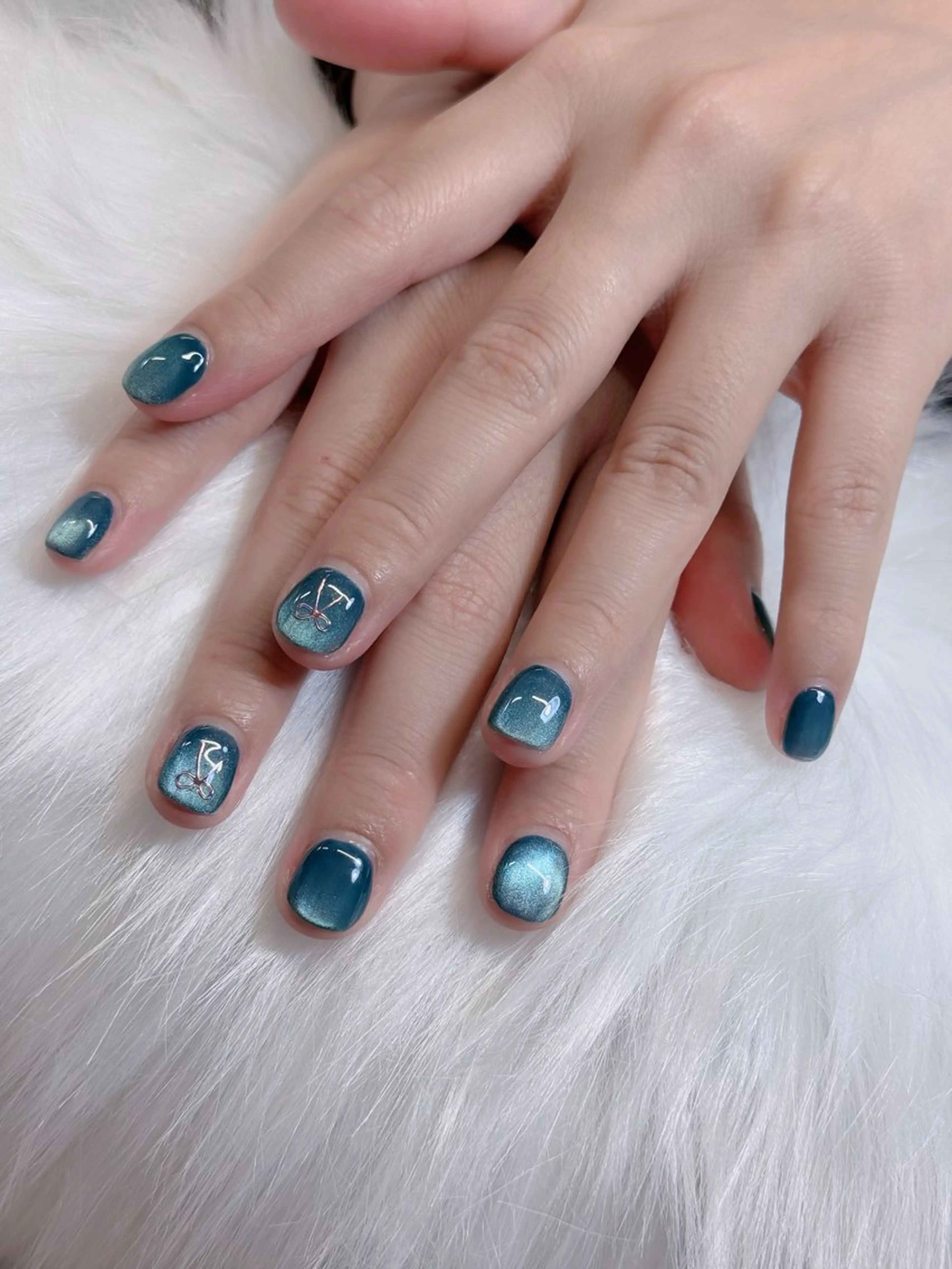 ネイル オーロラネイル チークネイル フットネイル フレンチネイル 韓国ネイル ハンドネイル Lumi Nailのネイルデザイン