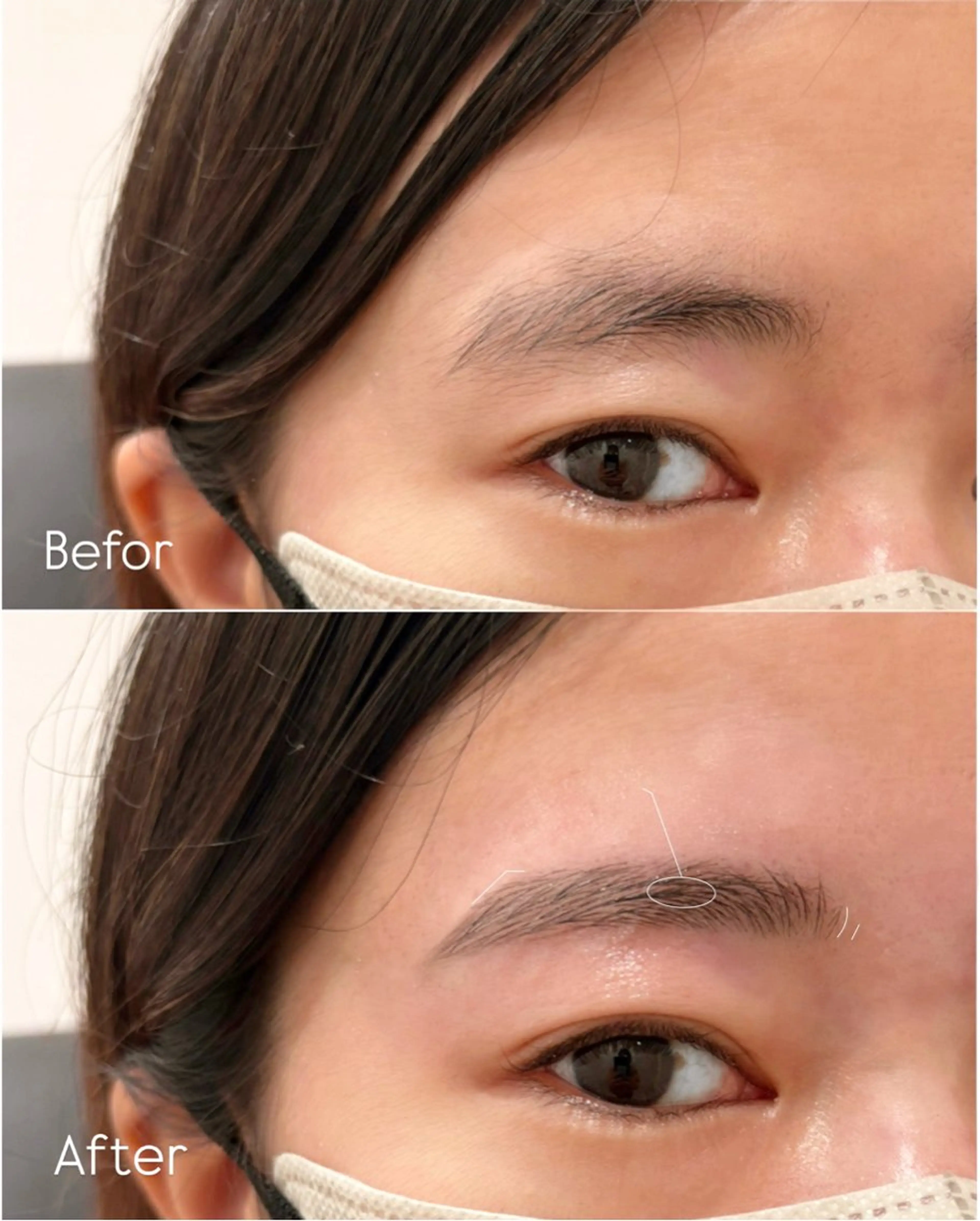 アイブロウ suu東梅田 nanahoのマツエク・マツパデザイン