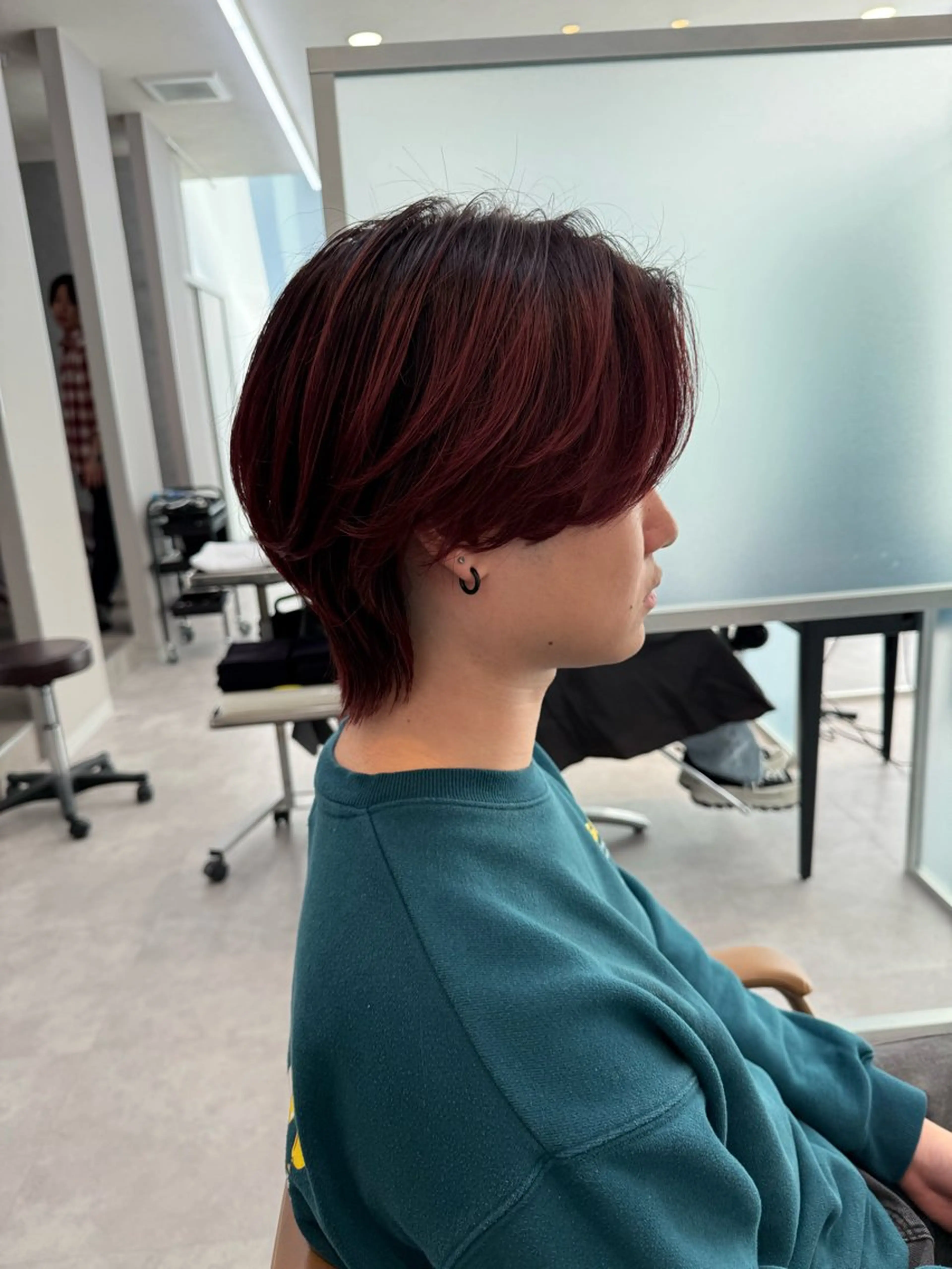 ミディアム メンズ センターパート メンズウルフカット ウルフカット カット メンズパーマ職人/ 天神/tatsukiのヘアスタイル