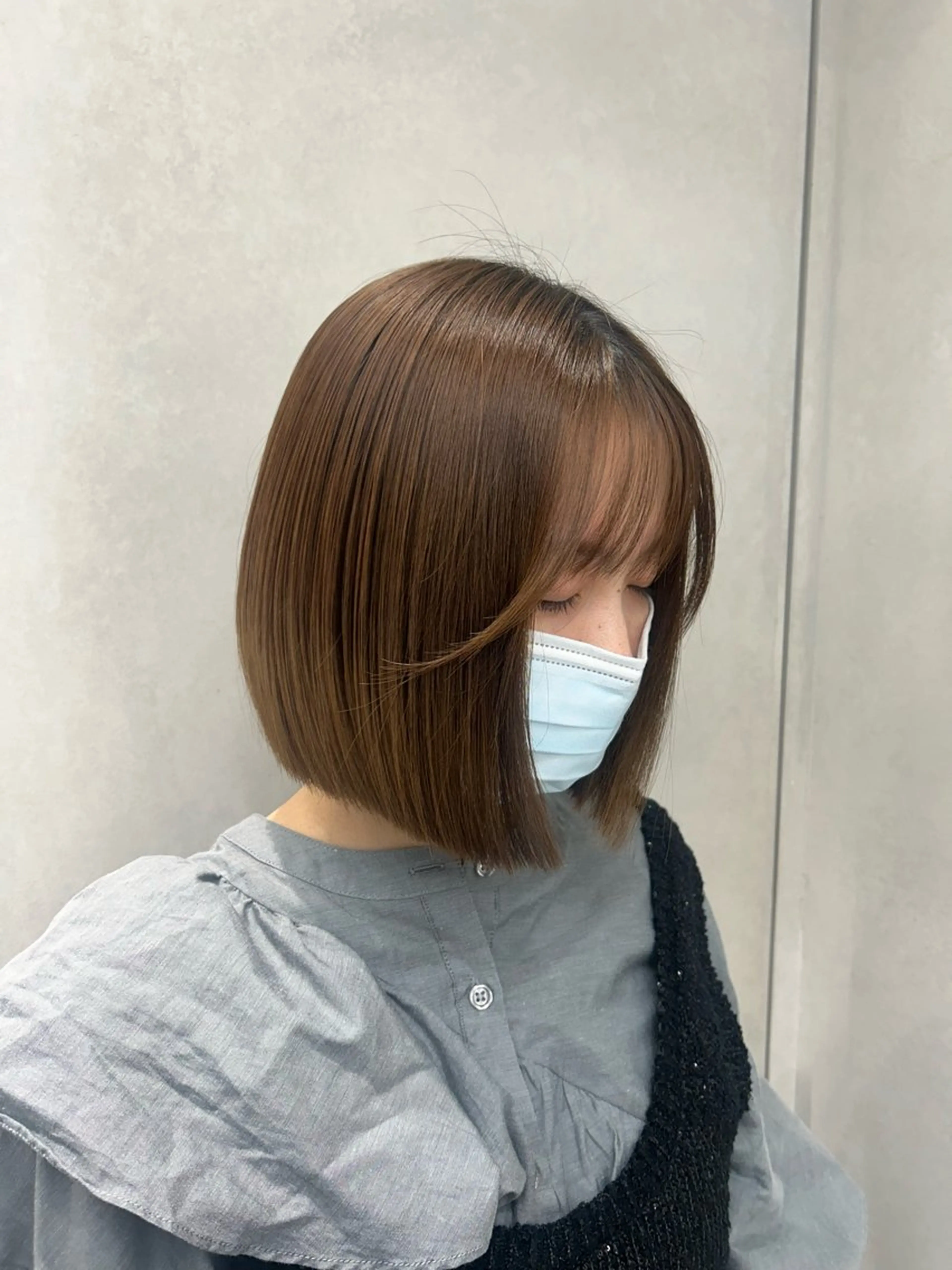 ミディアム ONYX 表参道所属・ショート/ボブ/似 合わせ/顔周りカットのヘアスタイル