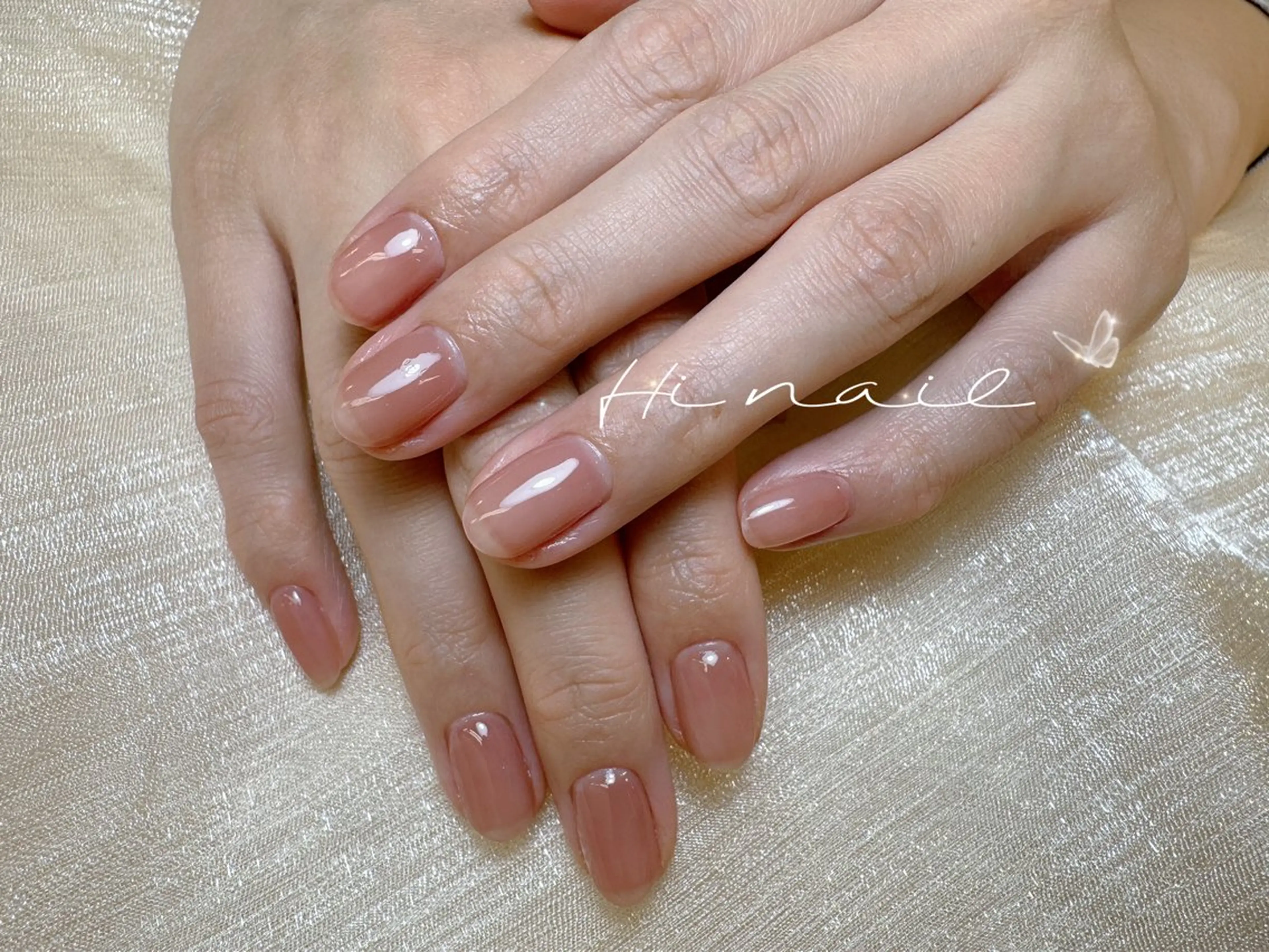 ネイル フットネイル フレンチネイル ジェルネイル ガラスフレンチ 韓国ネイル ハンドネイル Hi nail 【ハイネイル】池袋のネイルデザイン