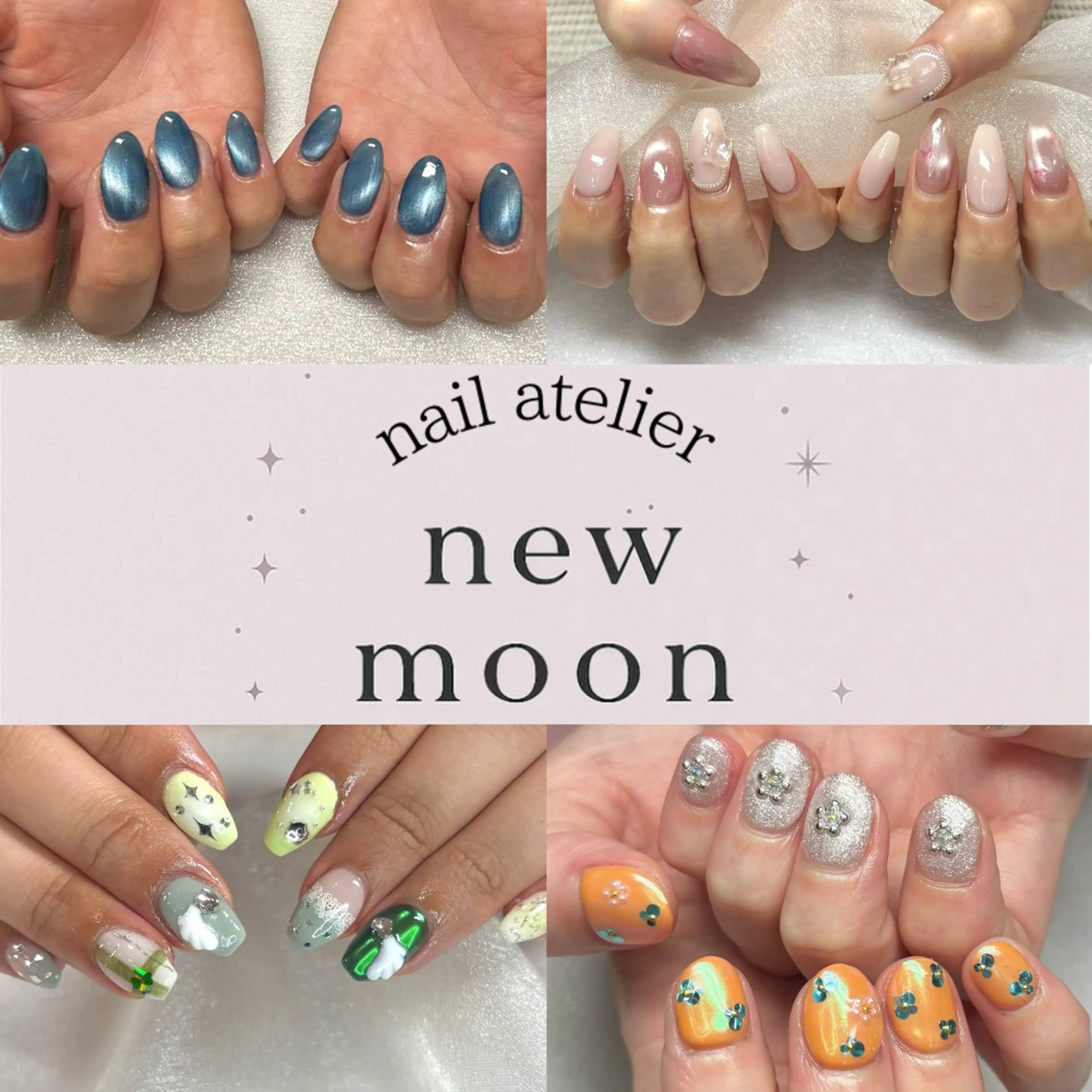 ネイル ハンドネイル nail atelier  new moon所属・new moon 森のネイルデザイン