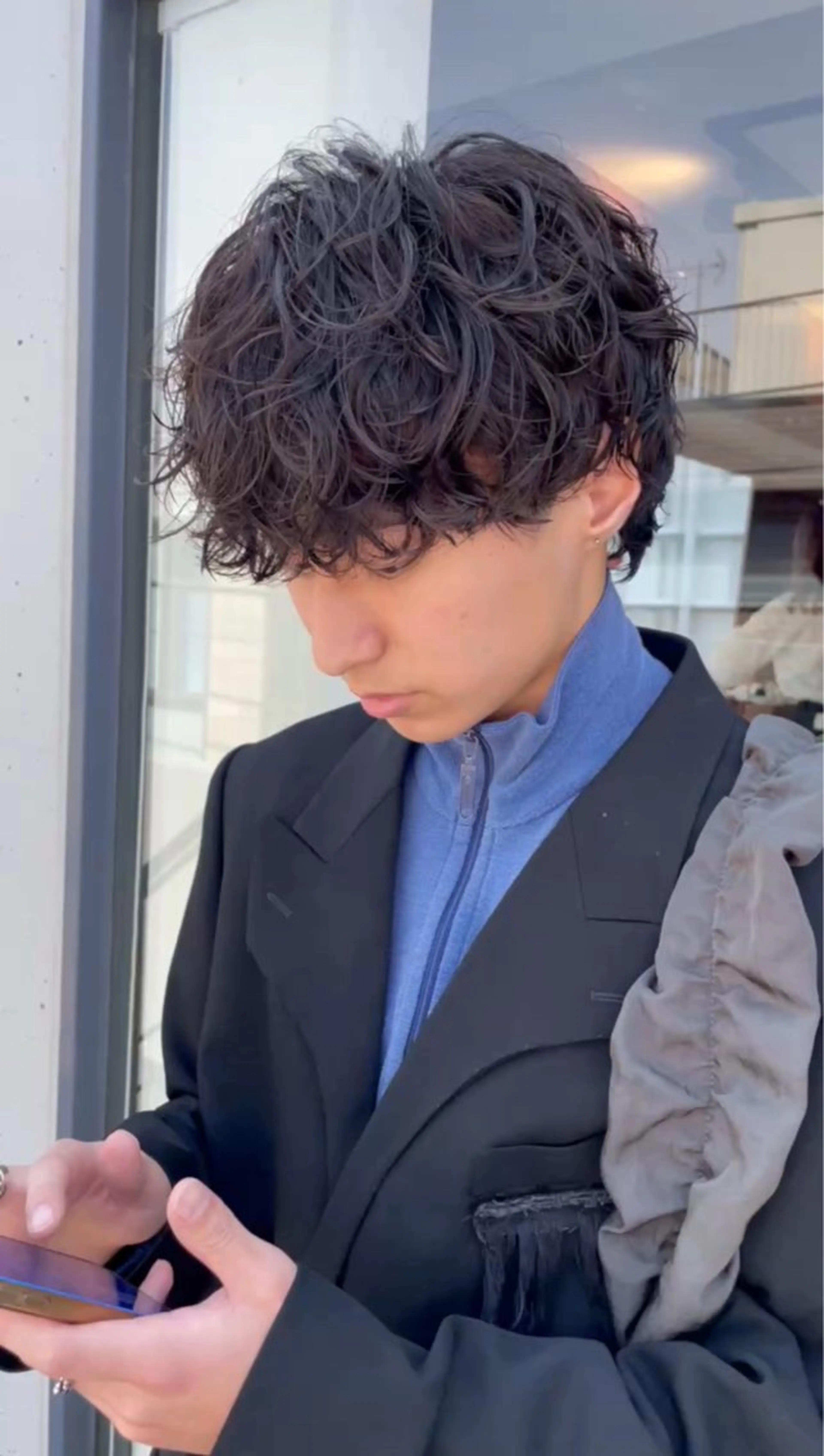 パーマ メンズ カット パーマ トリートメント fifth 武正 琉生のヘアスタイル