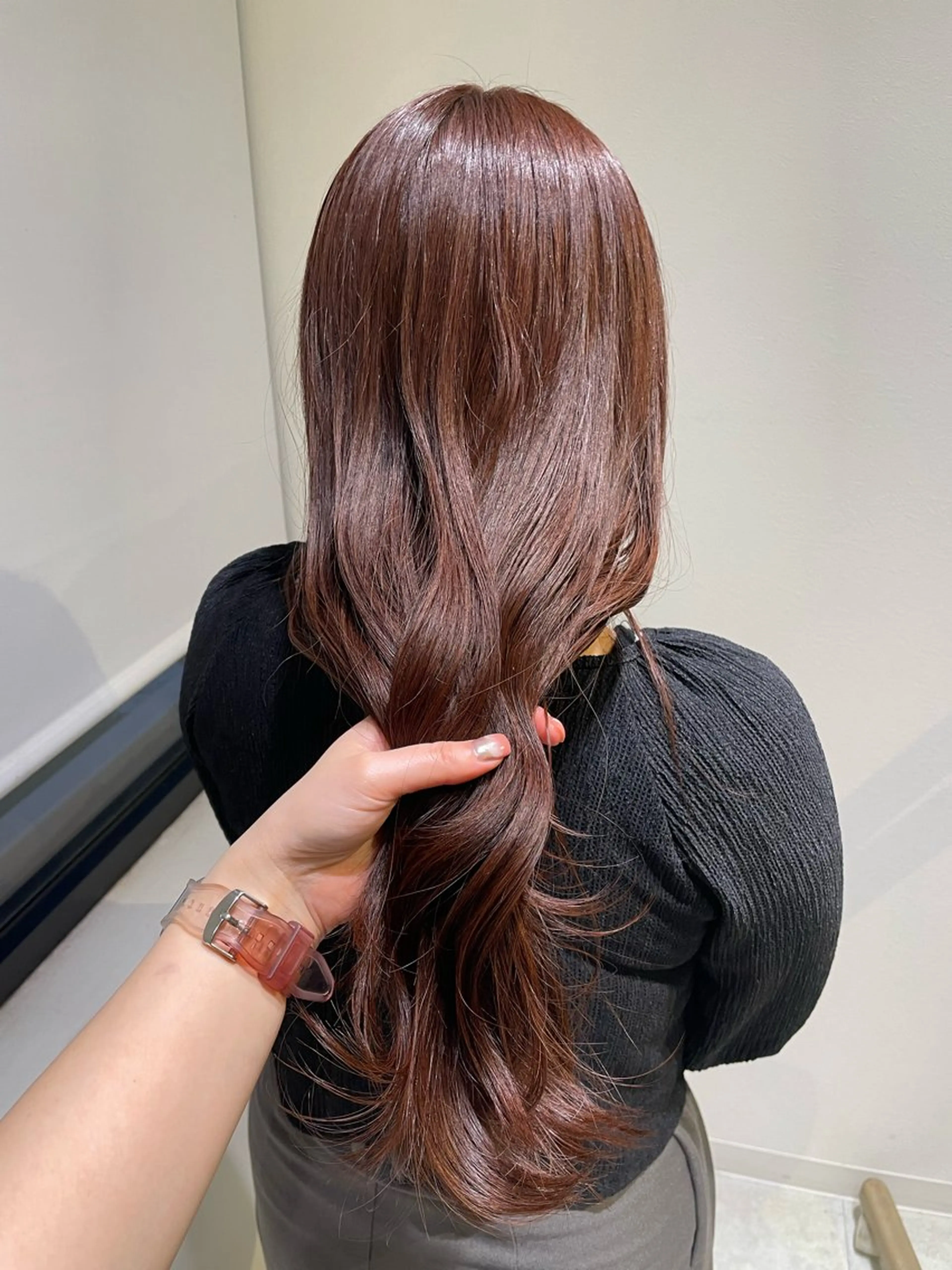 ロング カラー ヘアカラー トリートメント 木村 架音のヘアスタイル