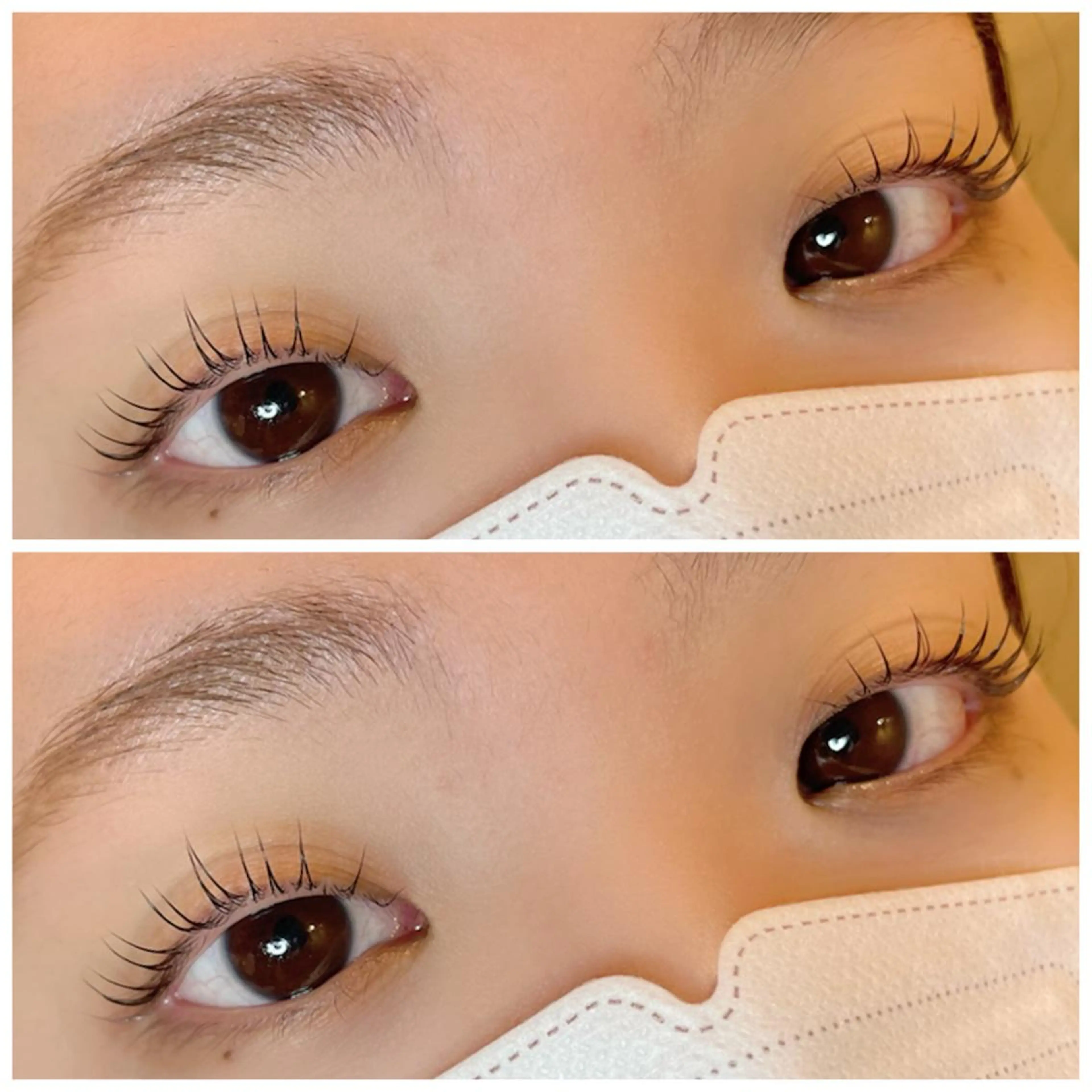 マツエク・マツパ フラットラッシュ ナチュラル パリジェンヌラッシュリフト まつげパーマ 一重×まつ毛パーマ マツパ 💕丸島 夏名🐰🍀のマツエク・マツパデザイン