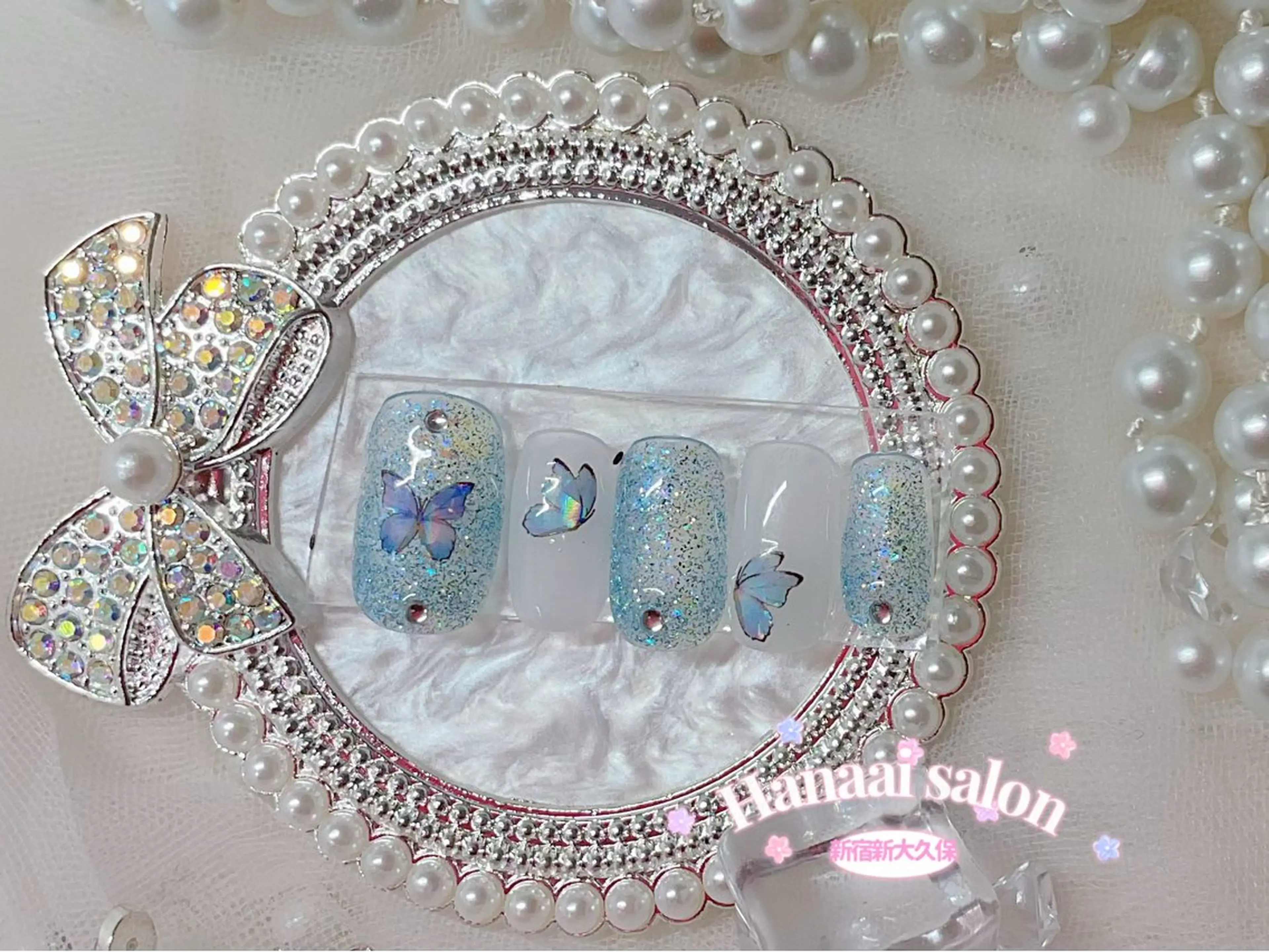 ショート ハンドネイル Hanaai Salon新大久保店のネイルデザイン