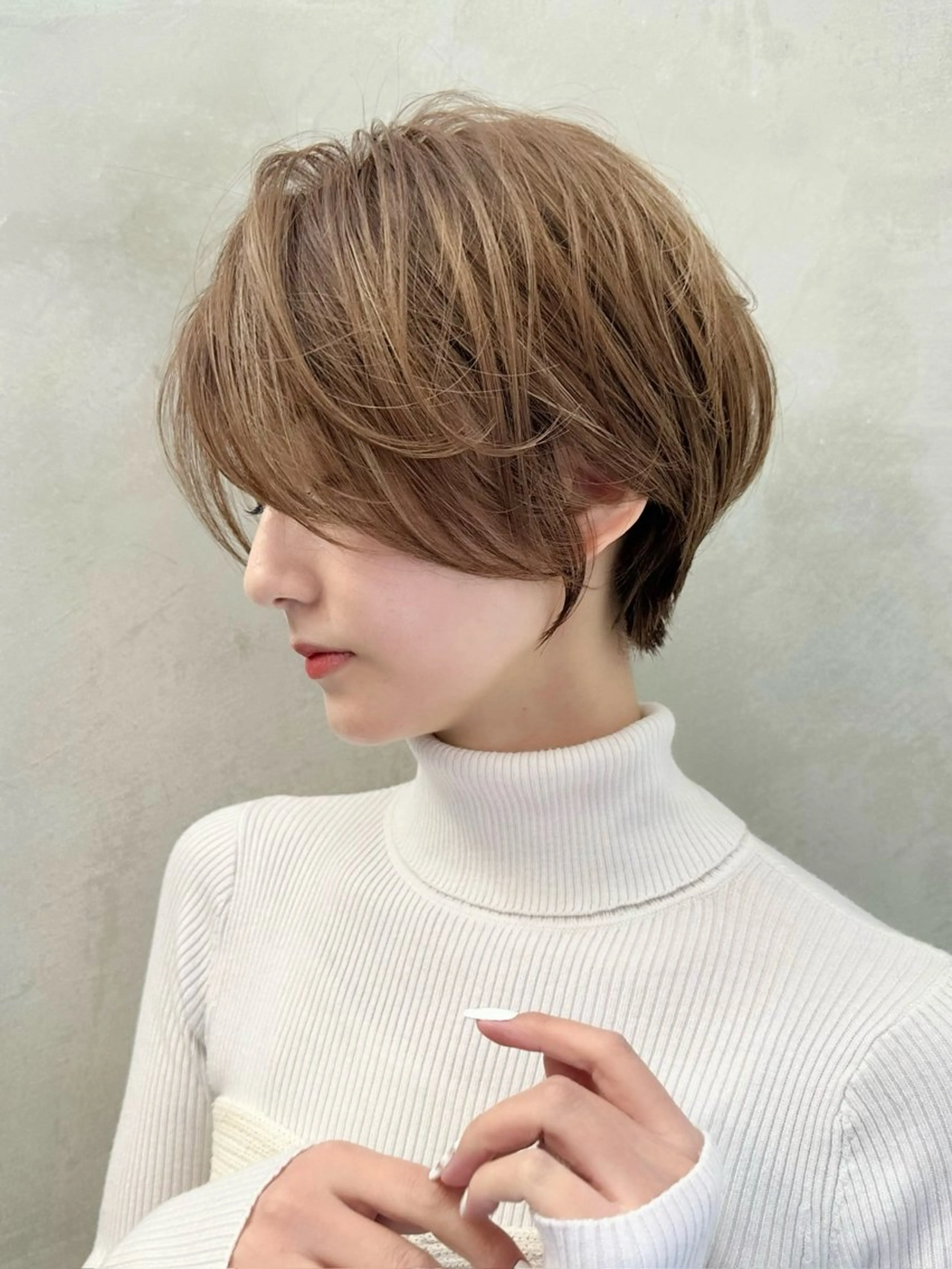 ショート カラー 小顔カット カット ヘアカラー トリートメント ヘッドスパ taiga ショート /レイヤー/矯正🌈のヘアスタイル