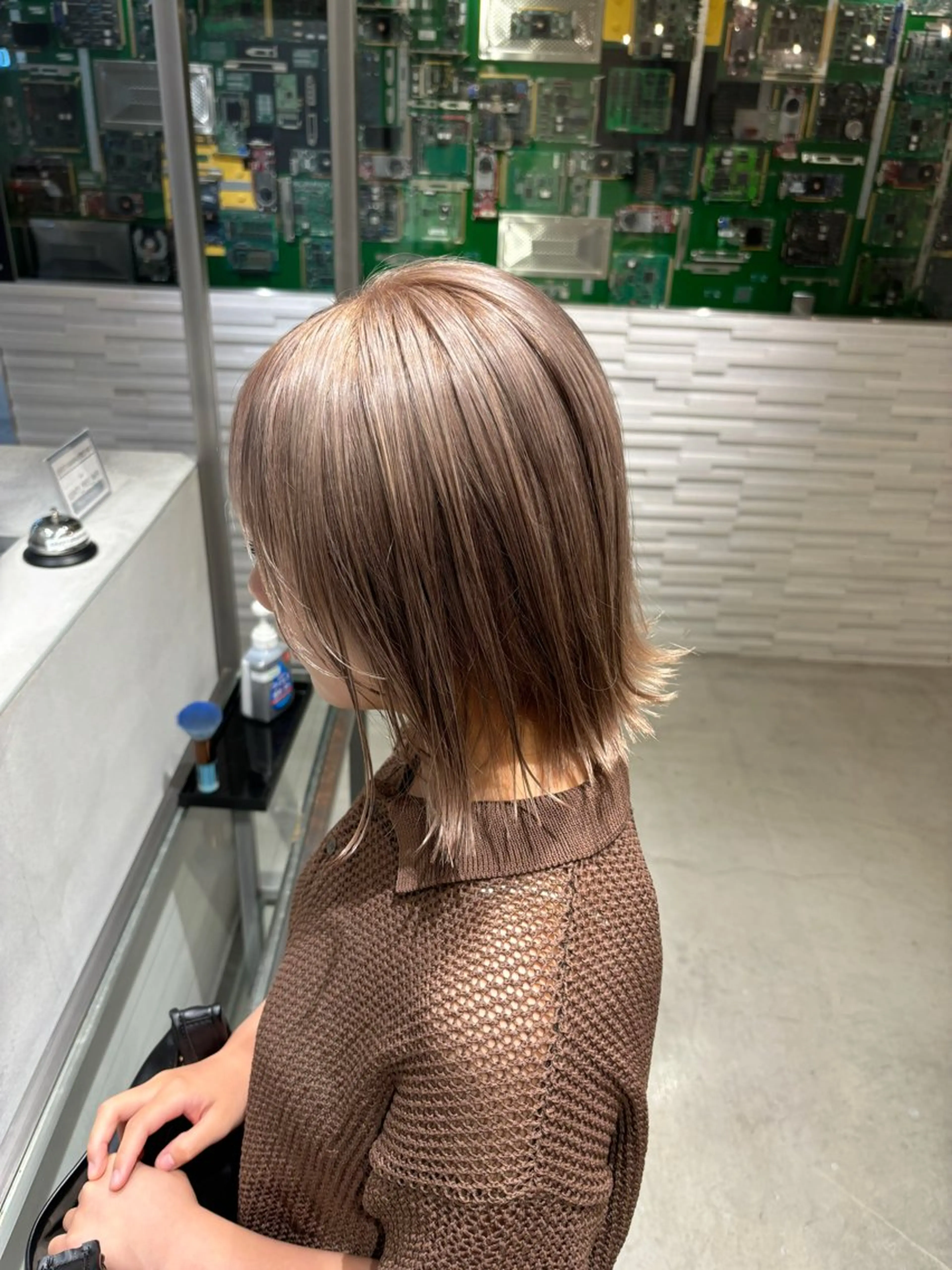 ショート カラー ベージュカラー ダブルカラー ハイトーンカラー ミルクティーベージュ ravens代表 🍀【ヒロム】🍀のヘアスタイル