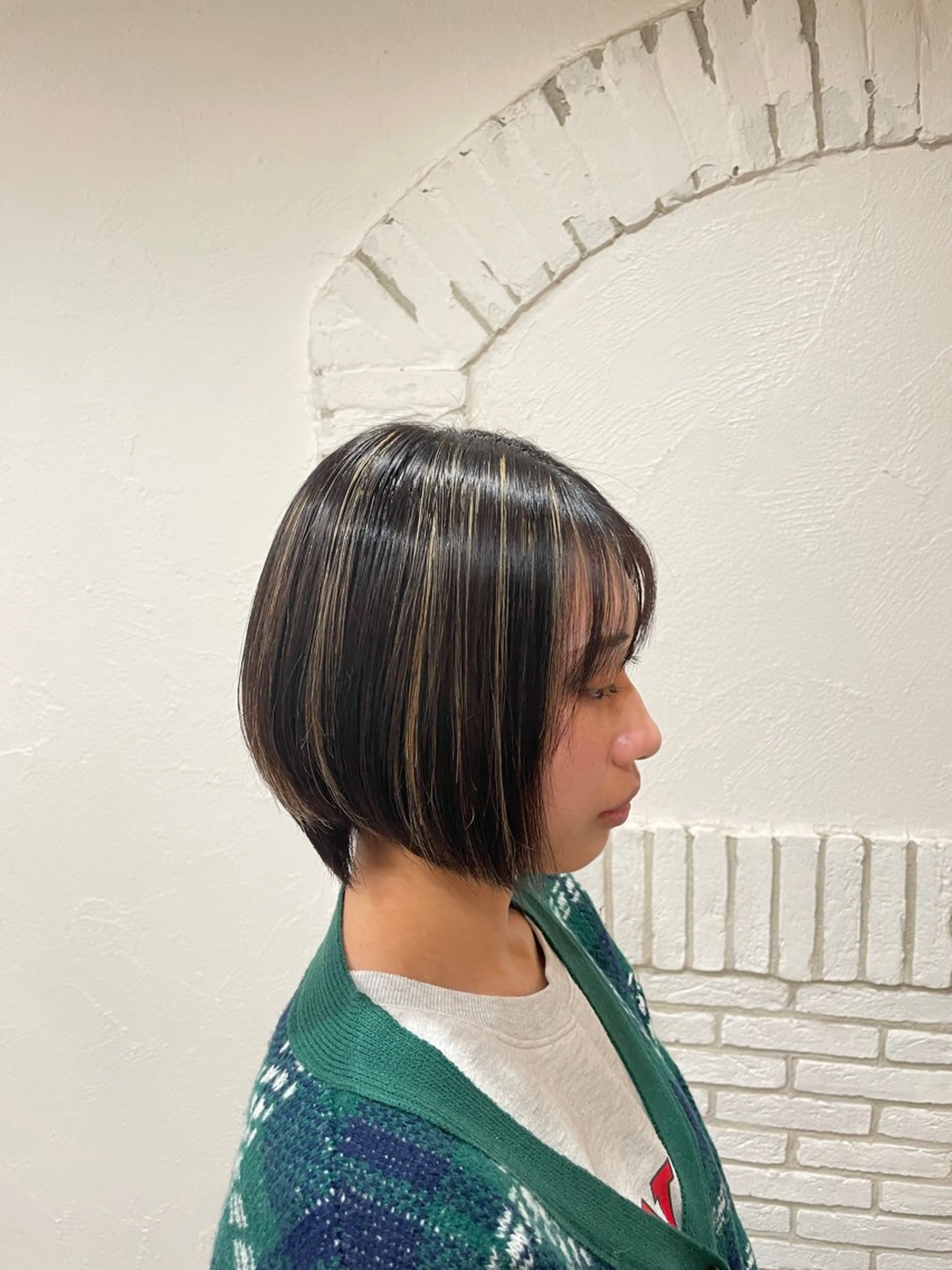 ショート カラー バレイヤージュ 抜きっぱなしブロンド デザインカラー グラデーションカラー ハイライトカラー 増田 ルナのヘアスタイル