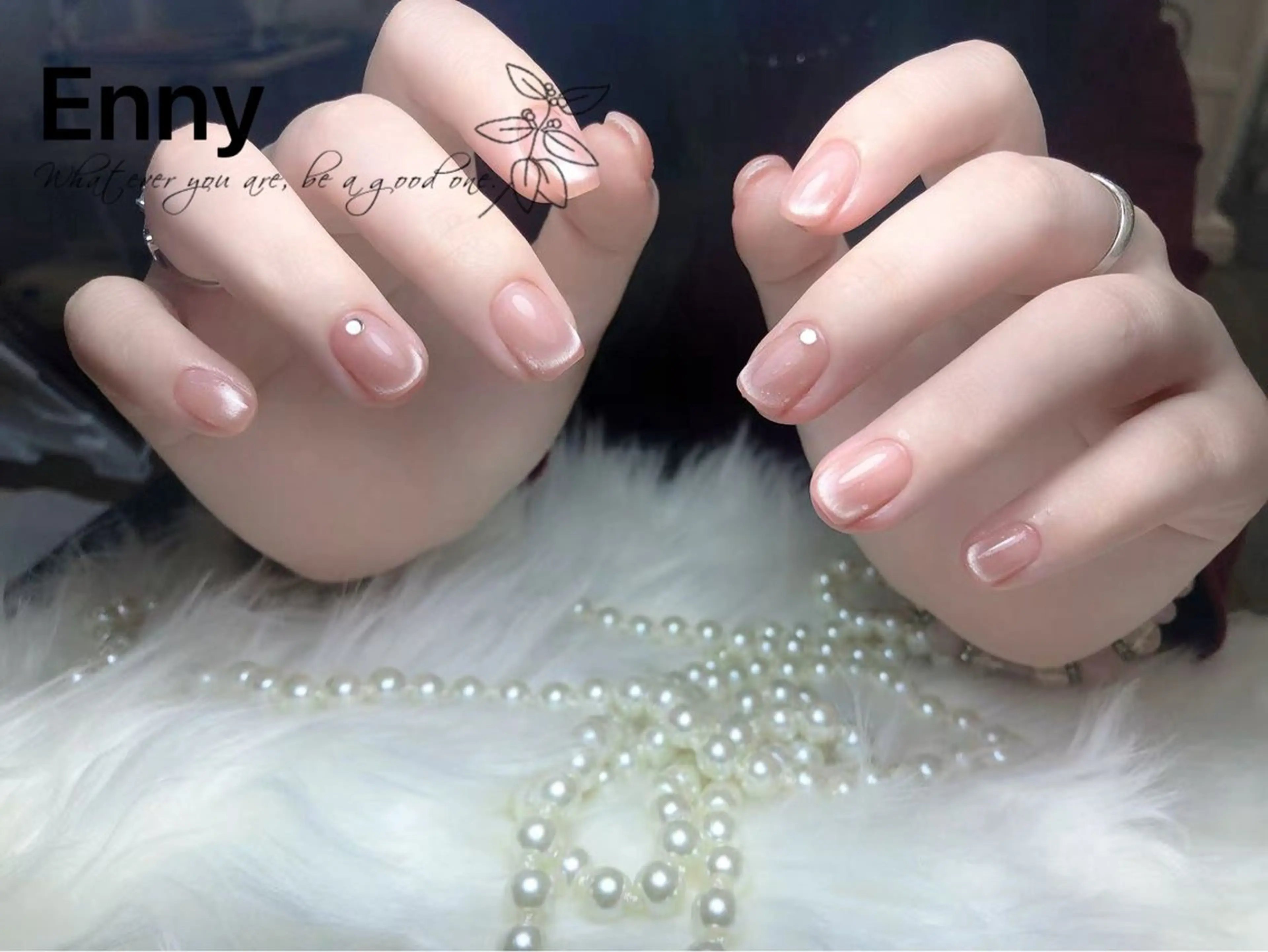 【研修ネイリスト】マグネットフレンチ¥2980の写真