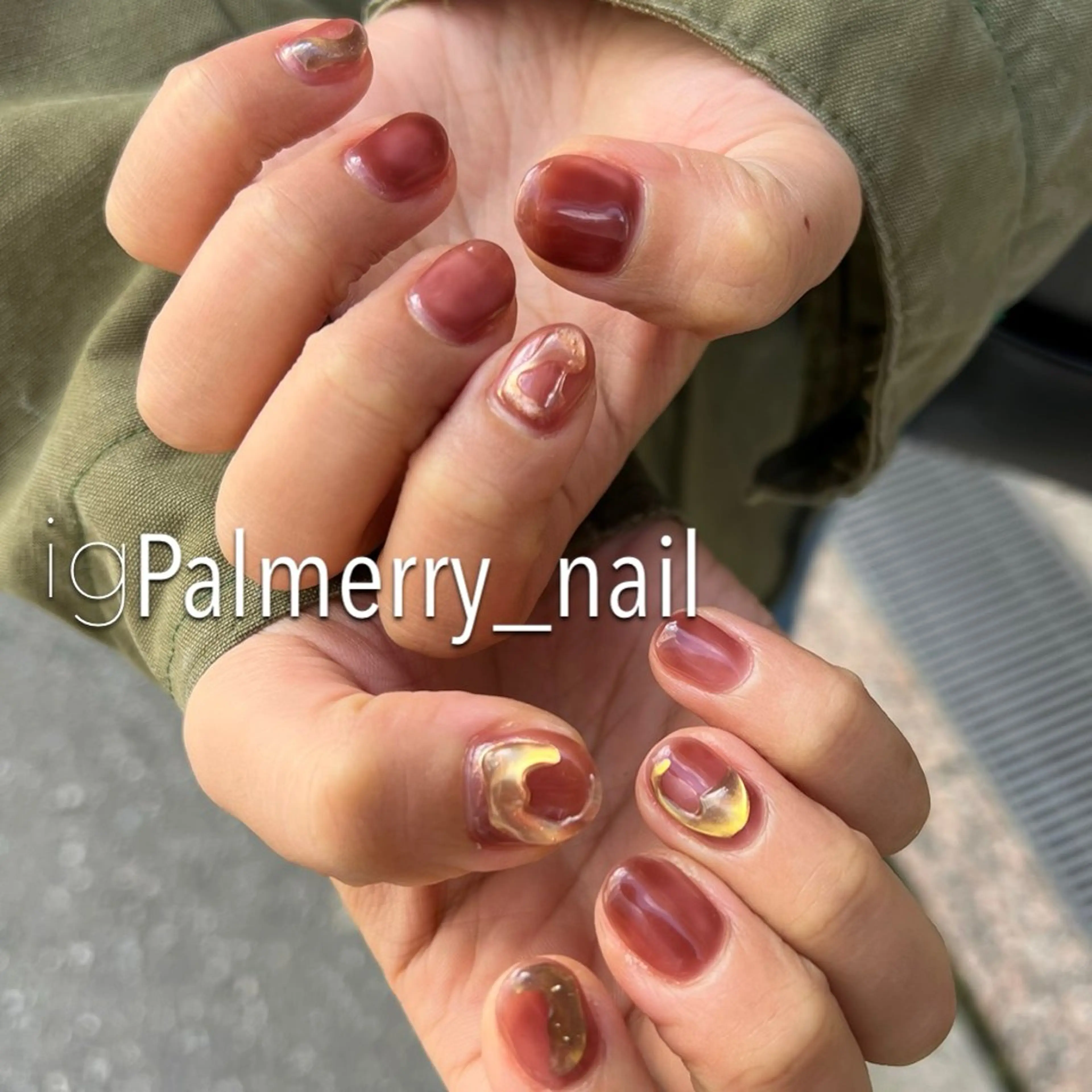 【オフ込み】5本artアシンメトリーネイルコースの写真