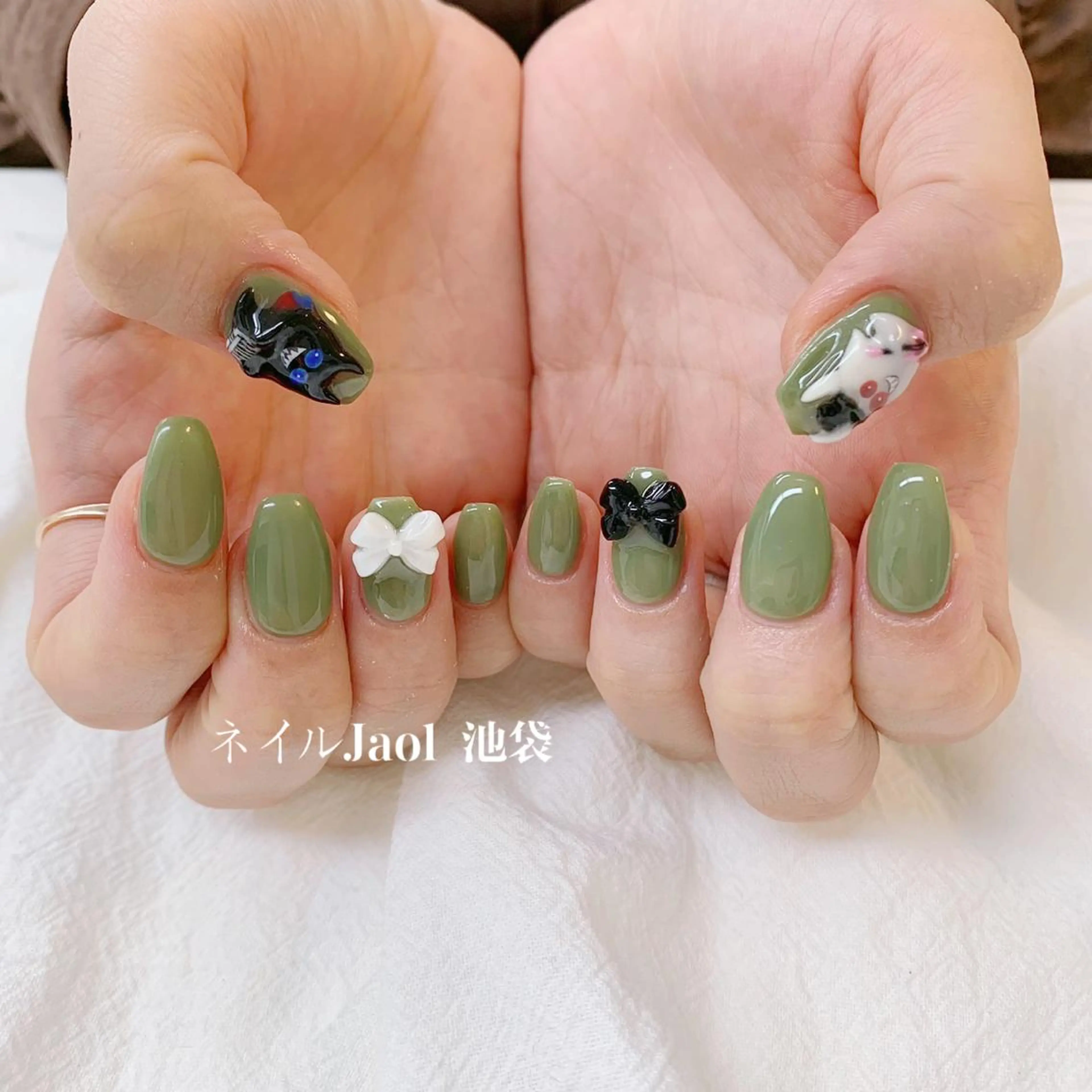 ミディアム ハンドネイル nail jaol池袋店所属・ネイルJaol 池袋のネイルデザイン
