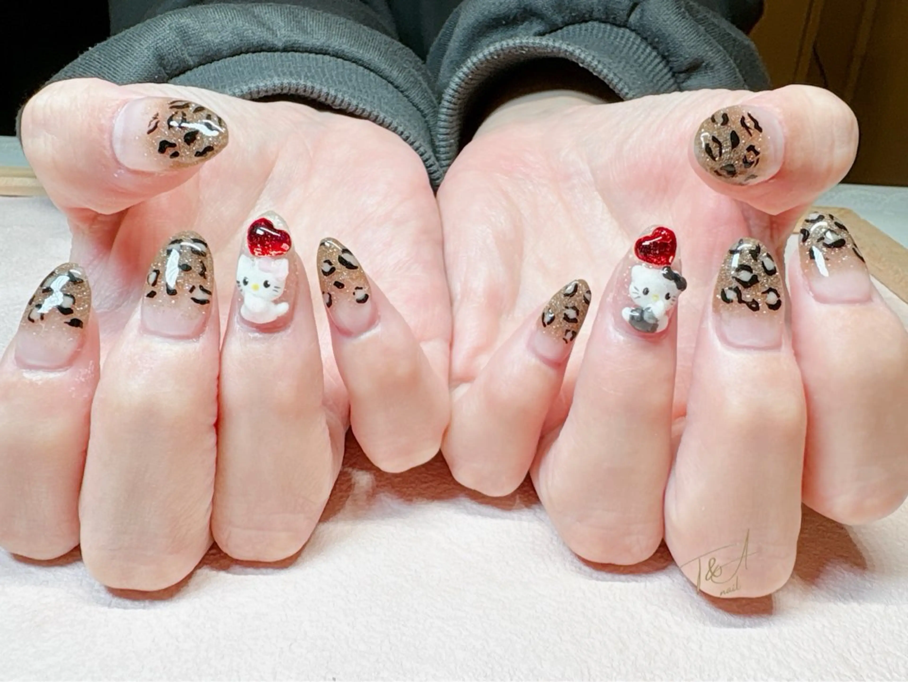 ネイル 長さ出し ジェルネイル スカルプネイル ハンドネイル T&A nailのネイルデザイン