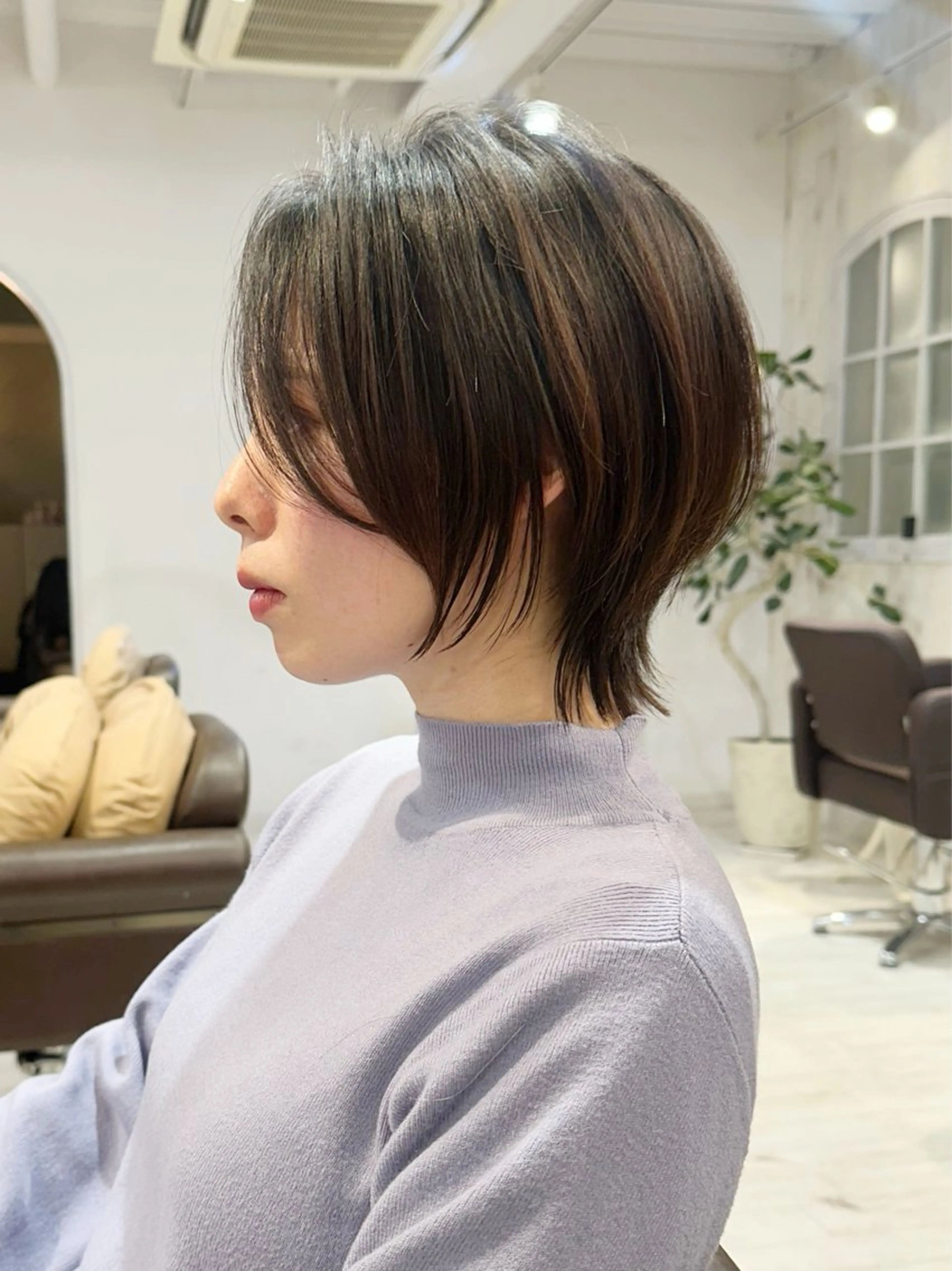 ショート カット トリートメント 縮毛矯正/ショート/ レイヤー/畑中正敏のヘアスタイル