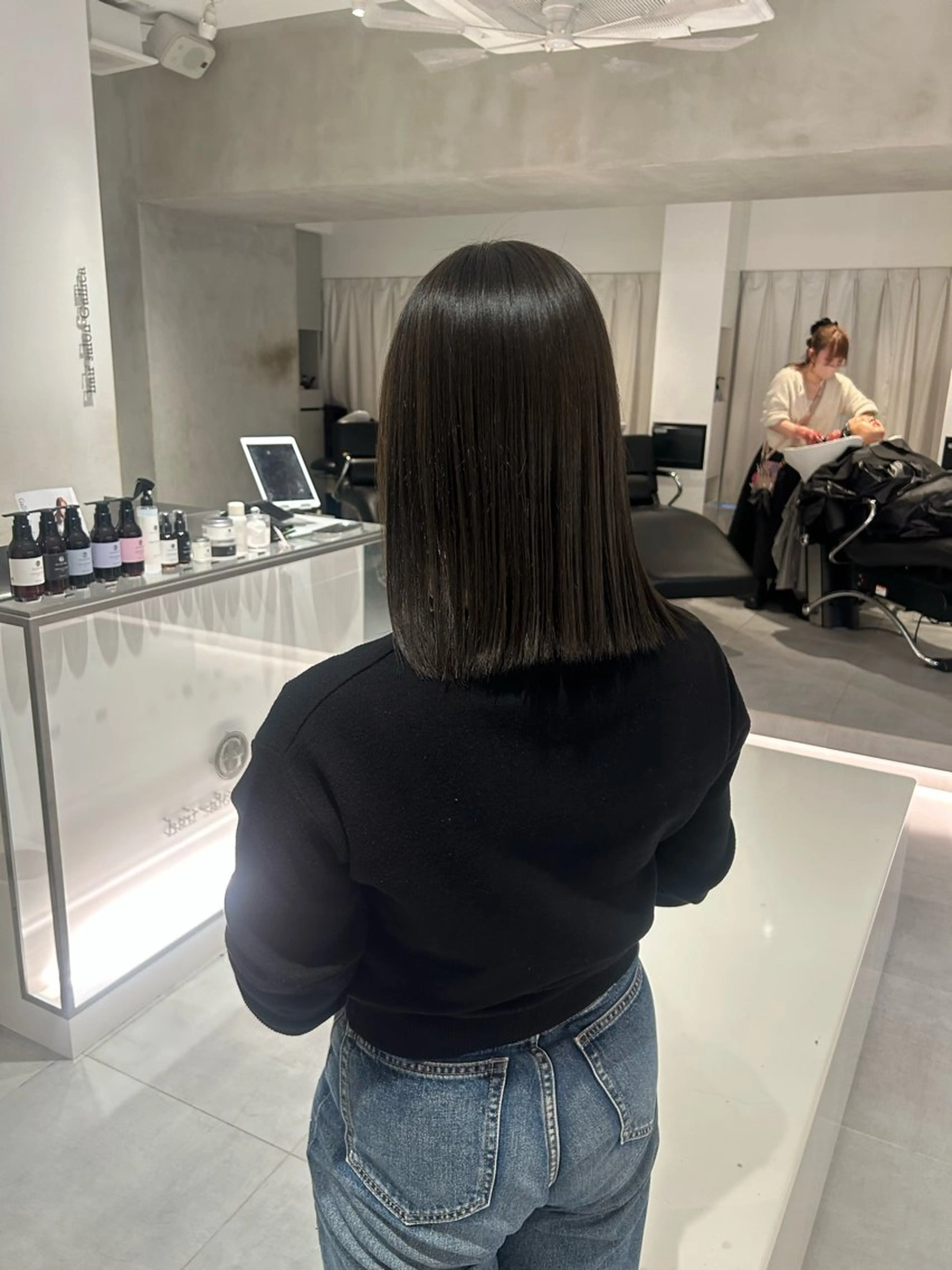 ミディアム カラー カット ヘアカラー トリートメント 🧚つやさらhair 🧚manakaのヘアスタイル