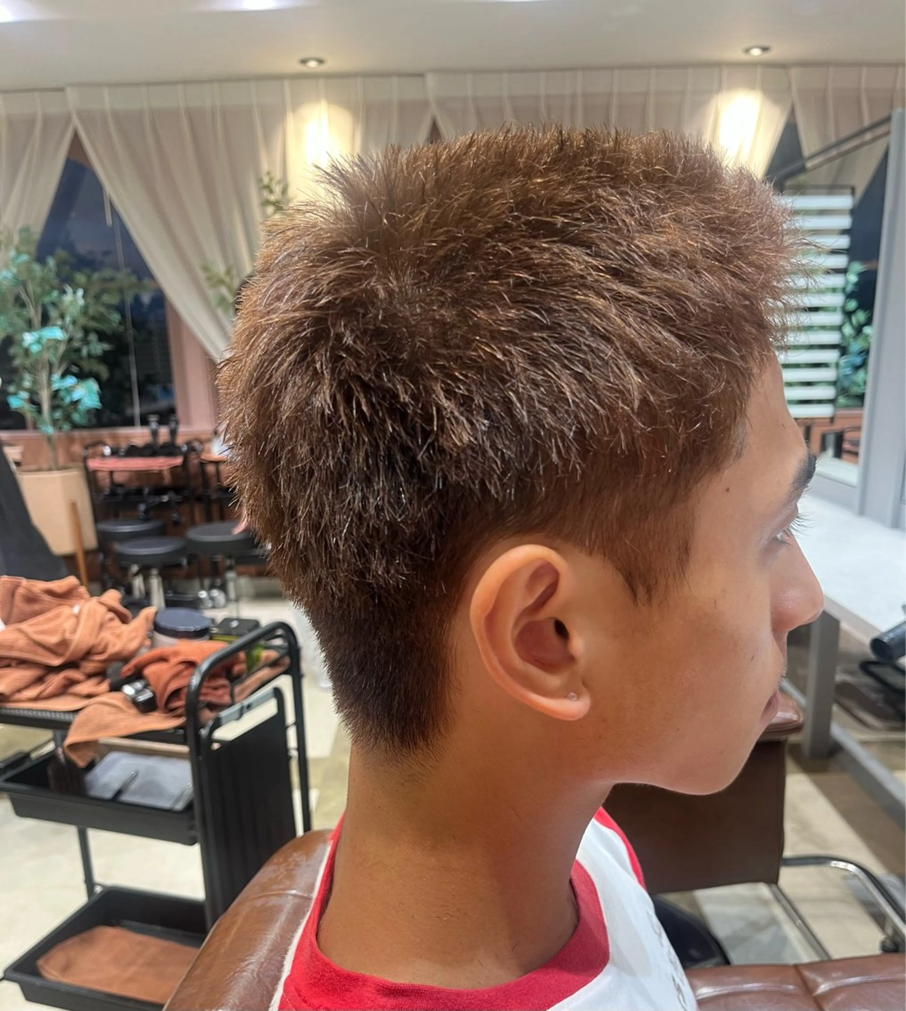 メンズ メンズパーマ/透明感 カラー/徳田真緒のヘアスタイル