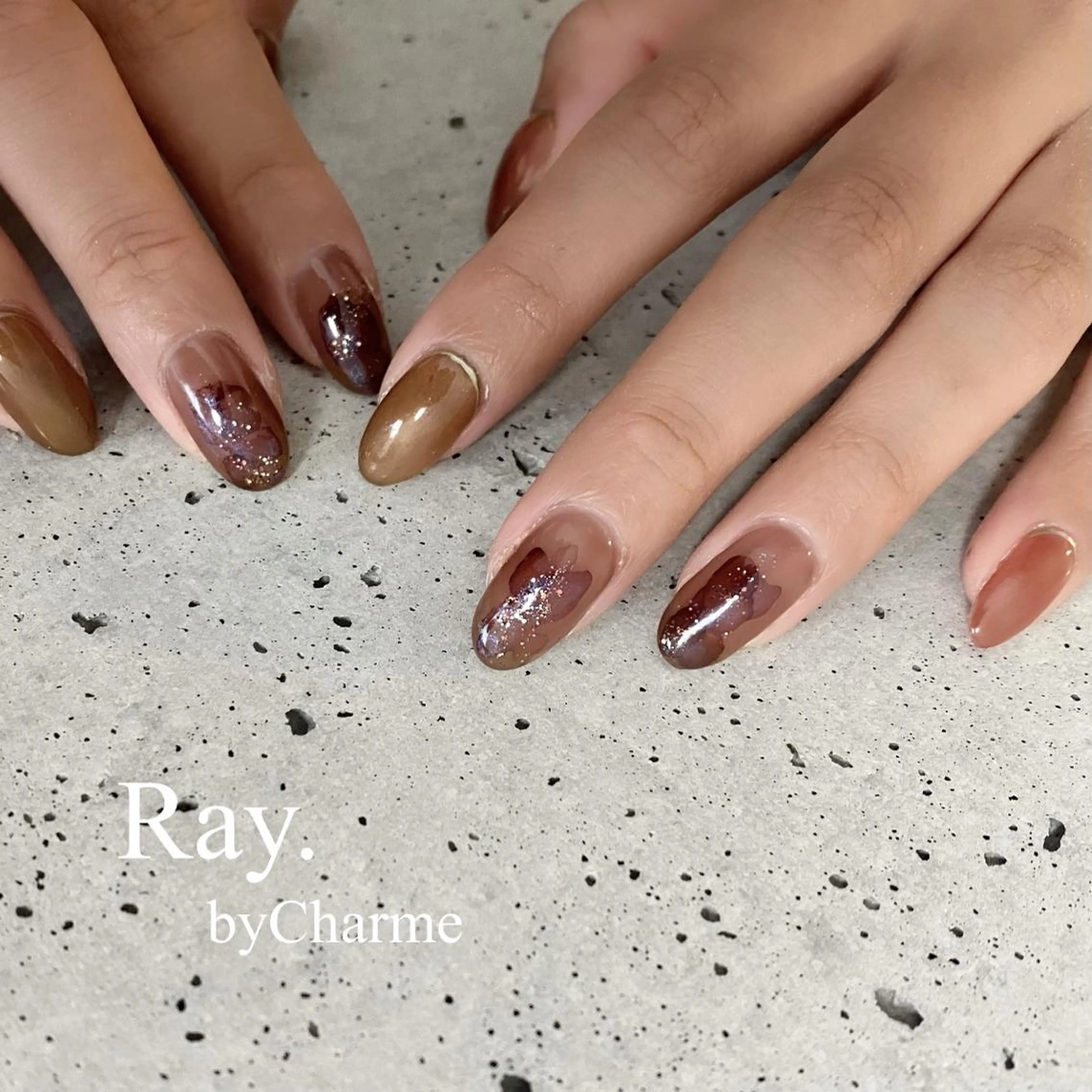 ネイル Ray. /綺麗目ニュアンスのネイルデザイン