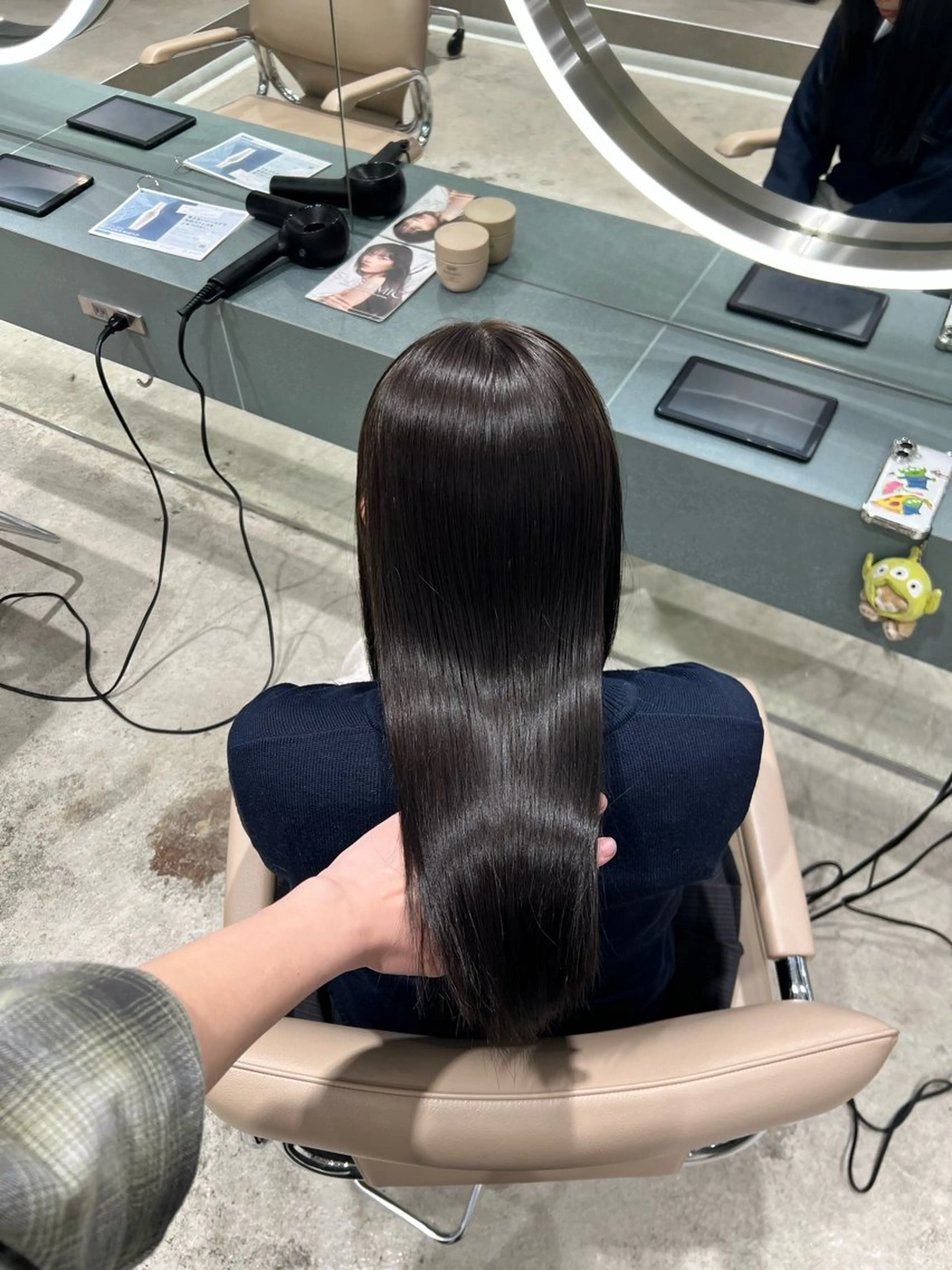 ミディアム カラー ヘアカラー トリートメント ✨髪質改善 縮毛矯正 艶髪 立川 コウキ✨のヘアスタイル