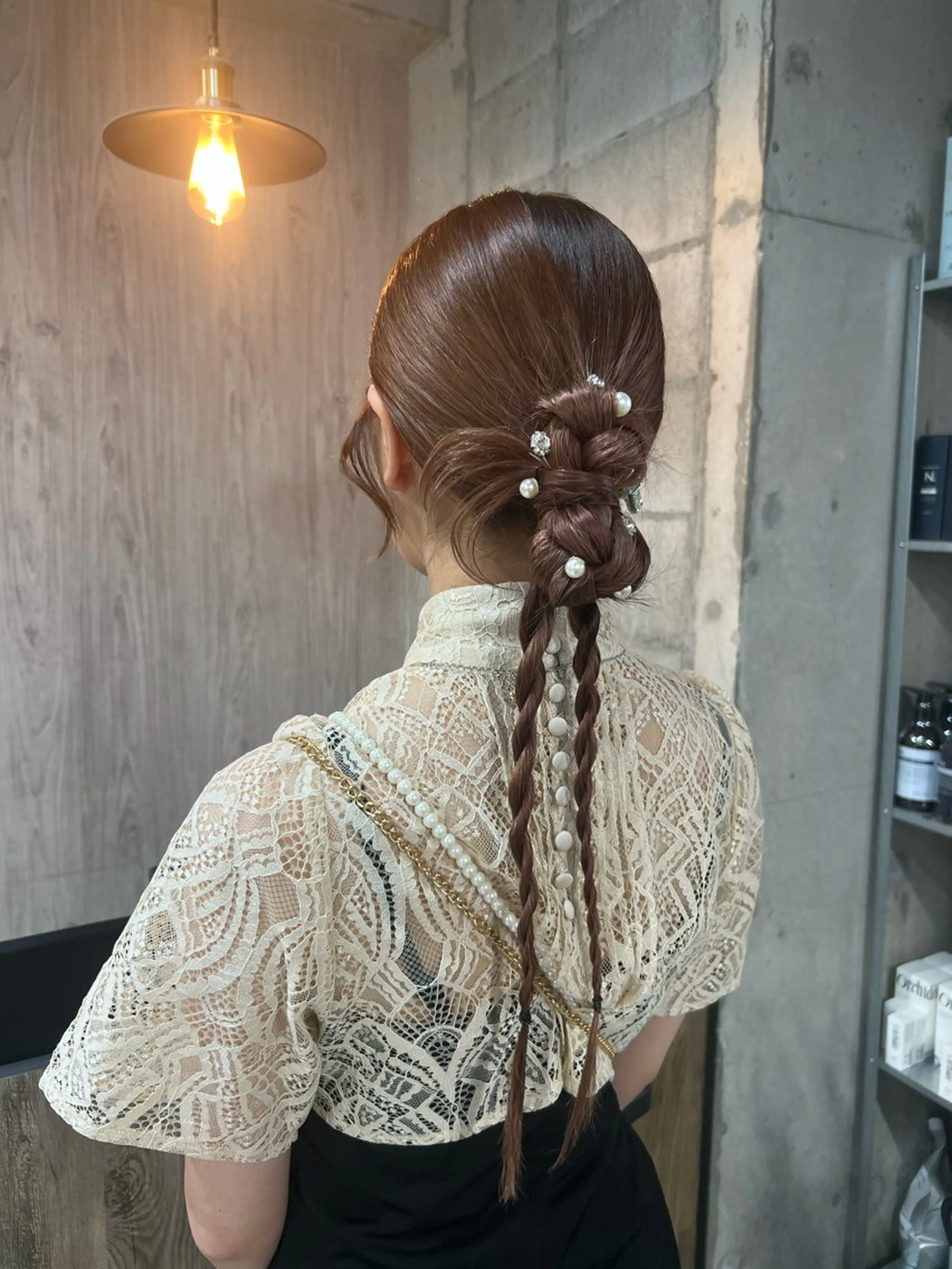 ロング ヘアセット lafit kaedeのヘアスタイル