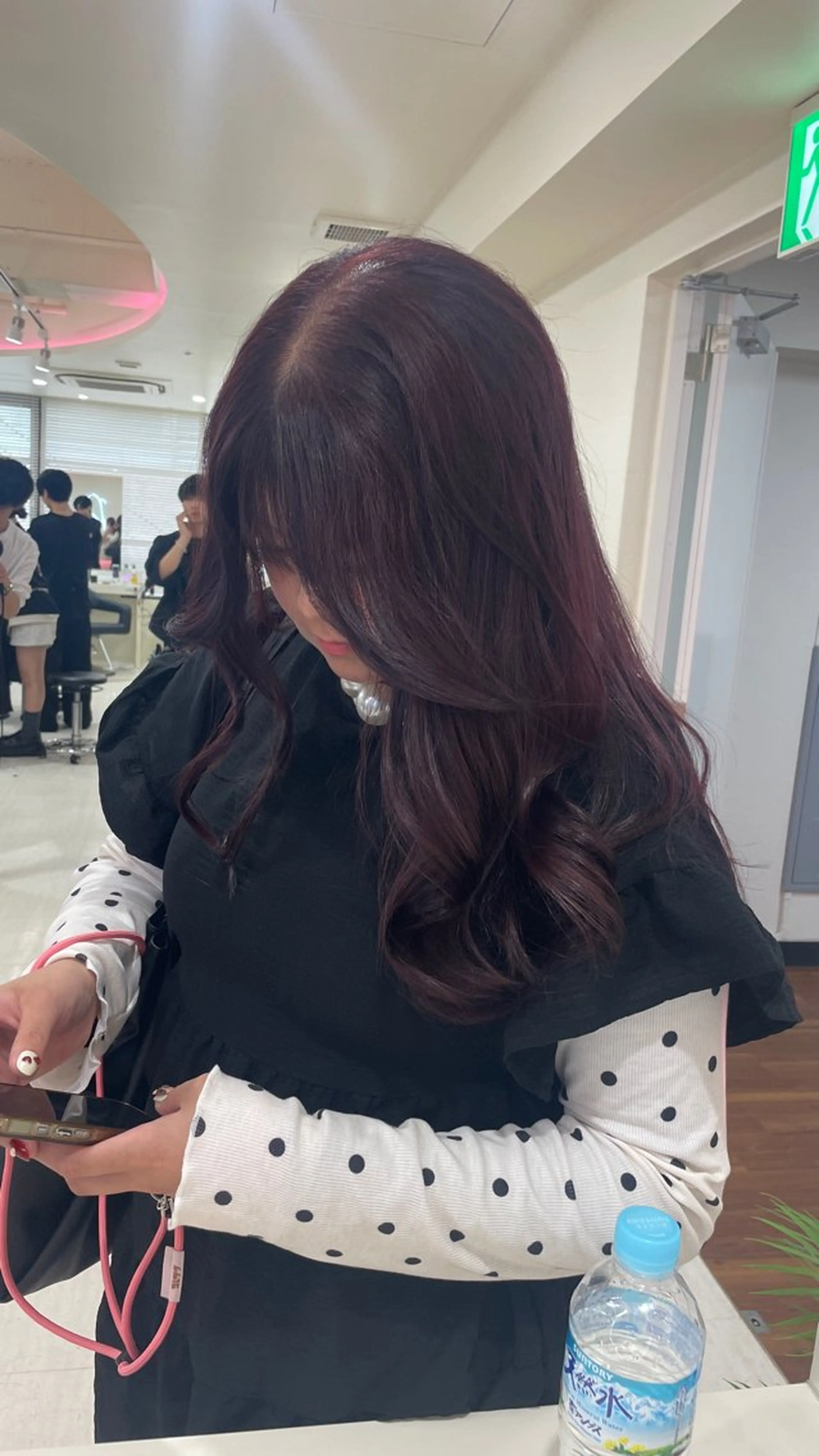 ロング ヘアカラー トリートメント ヘアセット 💗暖色カラー💗 ツヤ髪💗Mayaのヘアスタイル