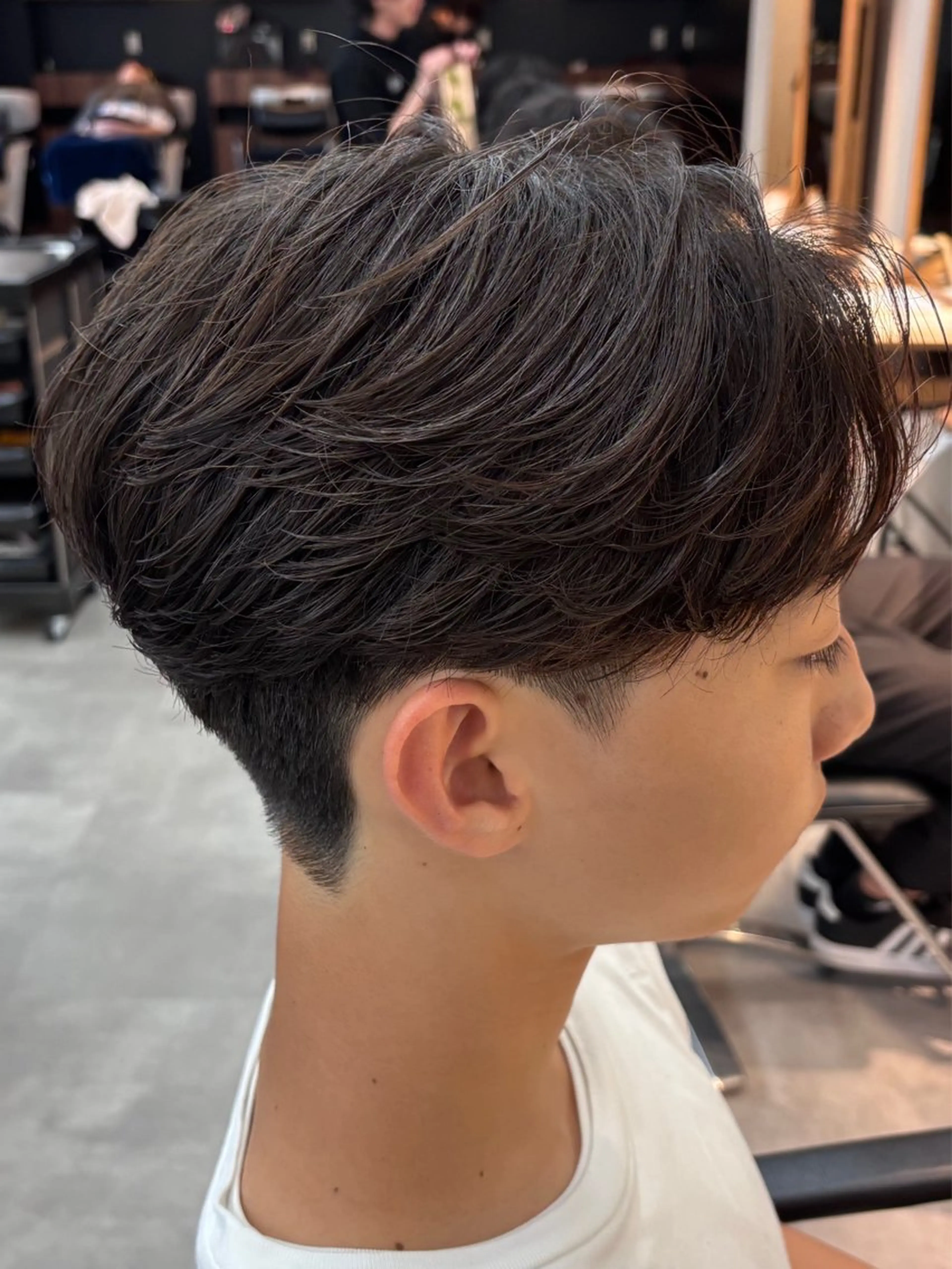 ショート パーマ メンズ カット パーマ いちか🤍 COQU千葉のヘアスタイル