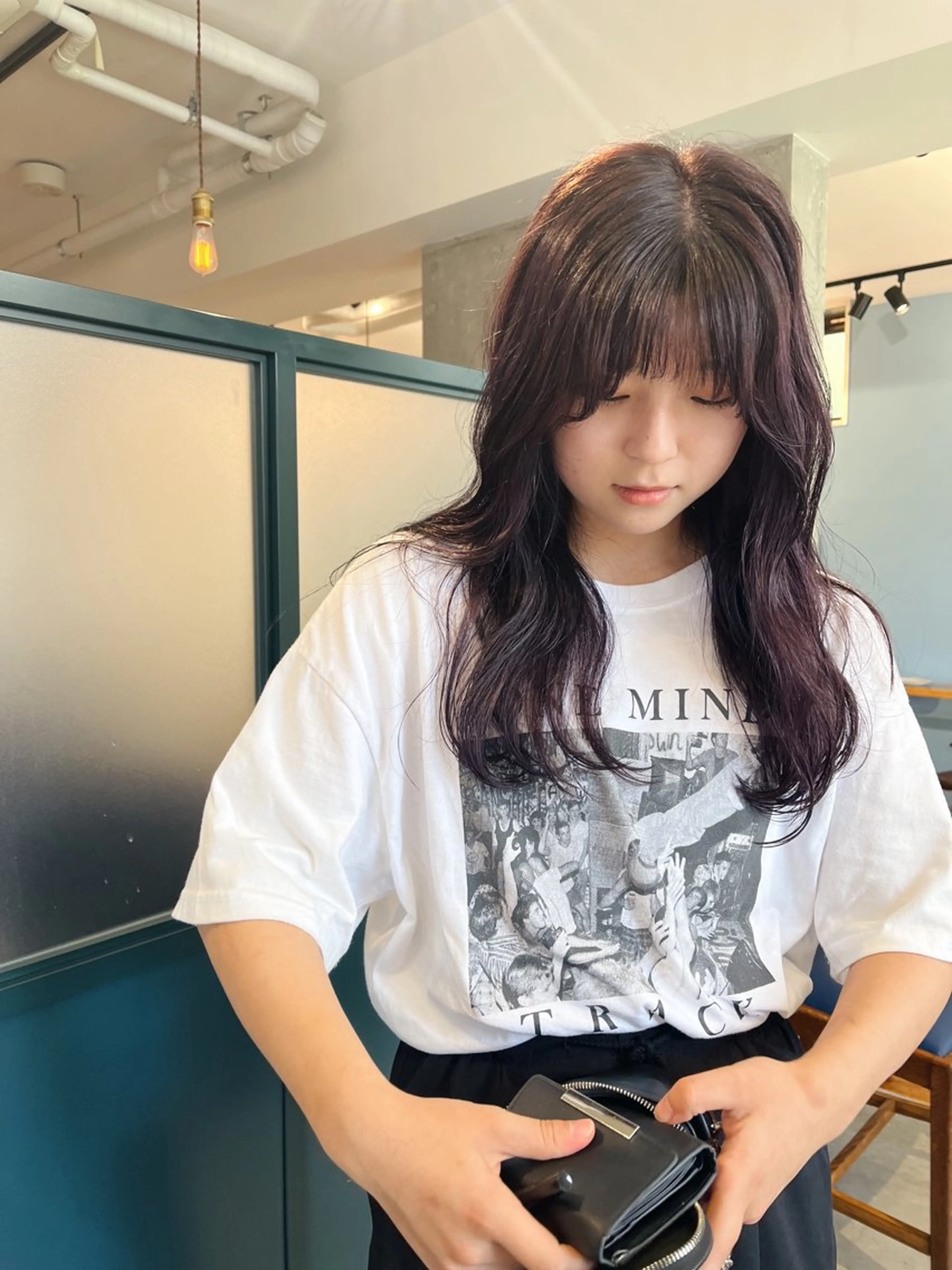 カラー ブリーチ 暖色/パーマ 🌼クニトウメイのヘアスタイル