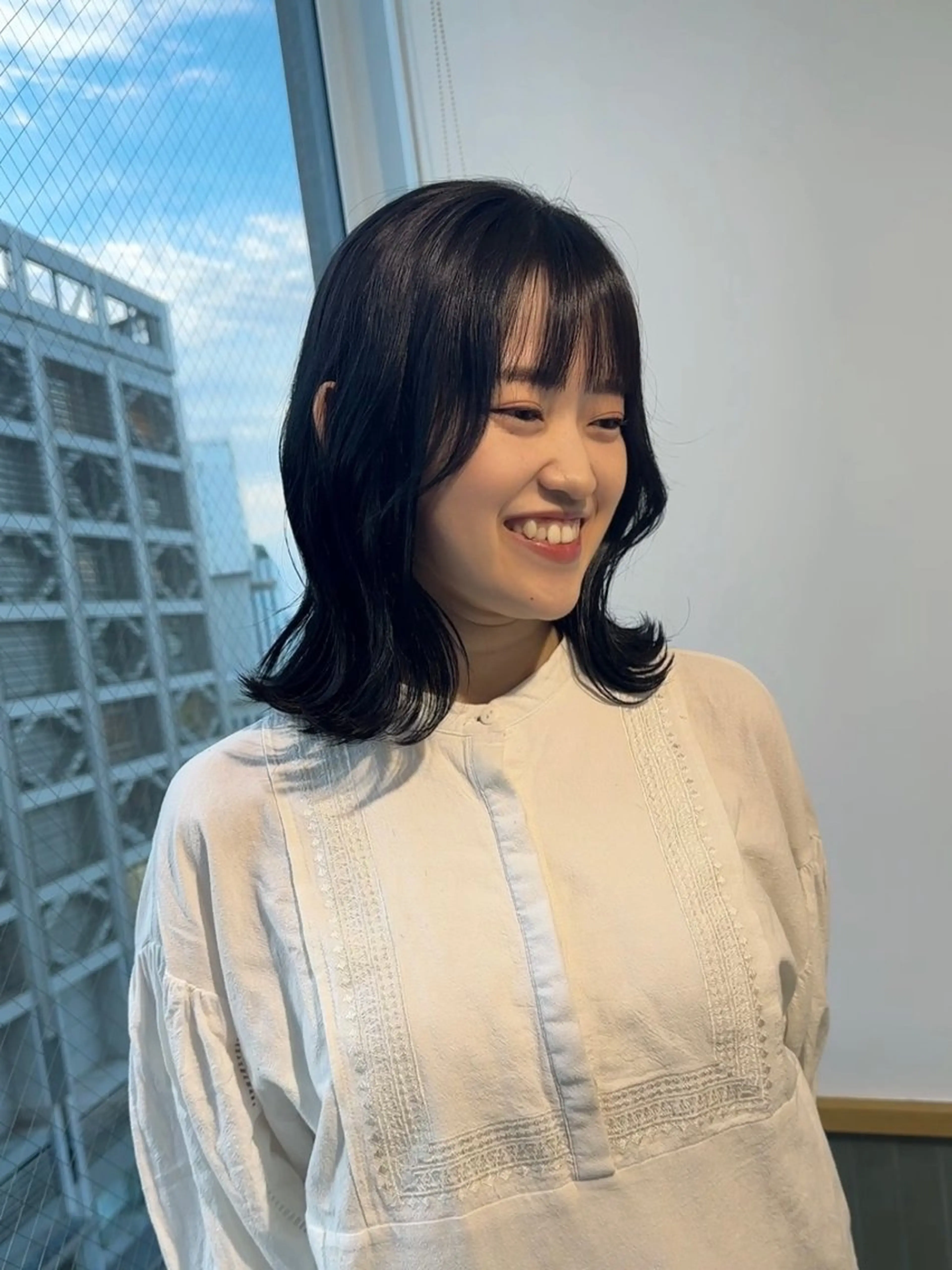 ミディアム カラー カット ヘアカラー トリートメント ブリーチなし/レイヤ ー特化🌈Tommyのヘアスタイル