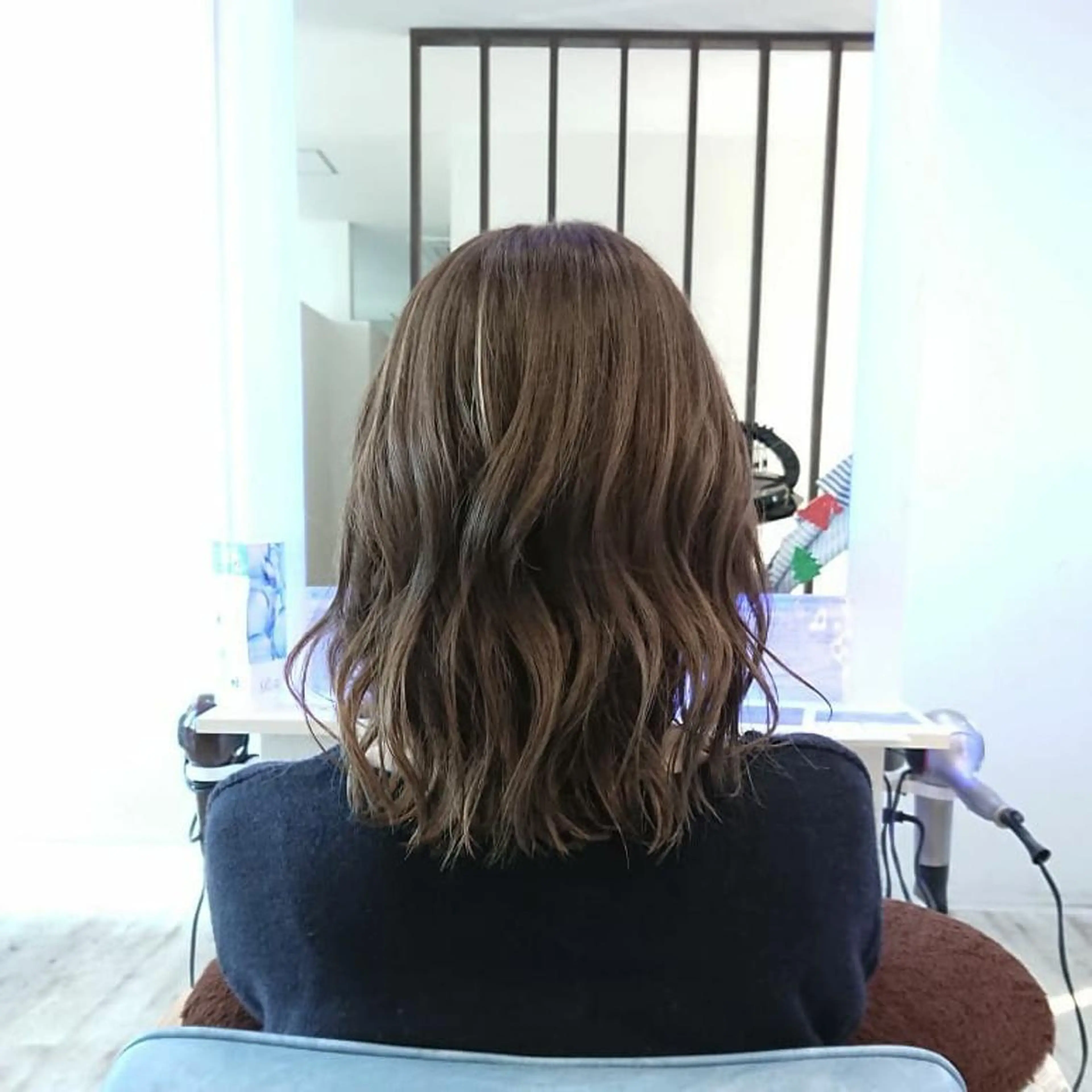 ミディアム カラー ヘアアレンジ 小林 伸行のヘアスタイル