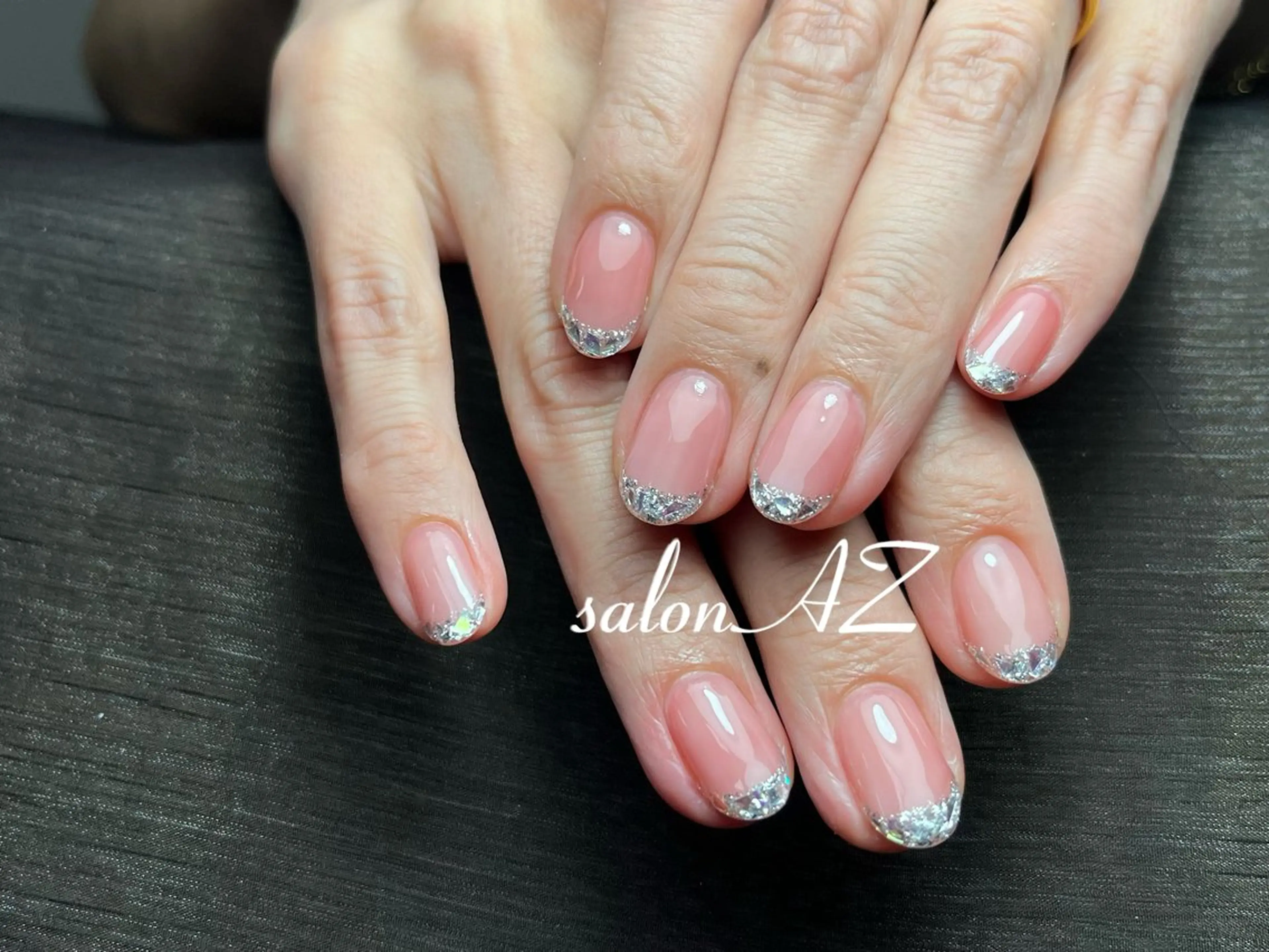 ネイル アートネイル 長さ出し フットネイル フレンチネイル ジェルネイル salon AZのネイルデザイン