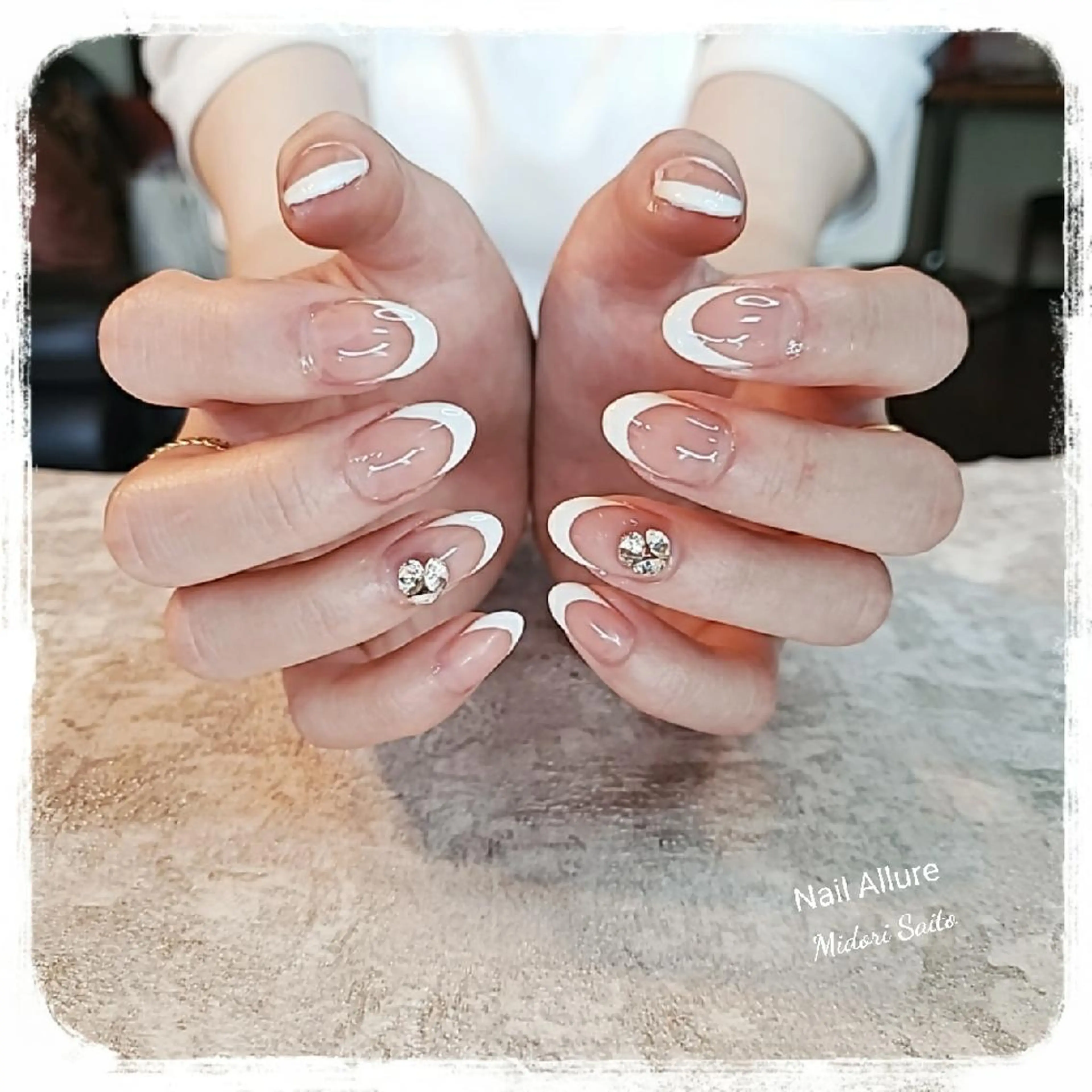 ネイル アートネイル フレンチネイル ジェルネイル Nail Allure(ネイル アルーア)所属・Nail Allureのネイルデザイン