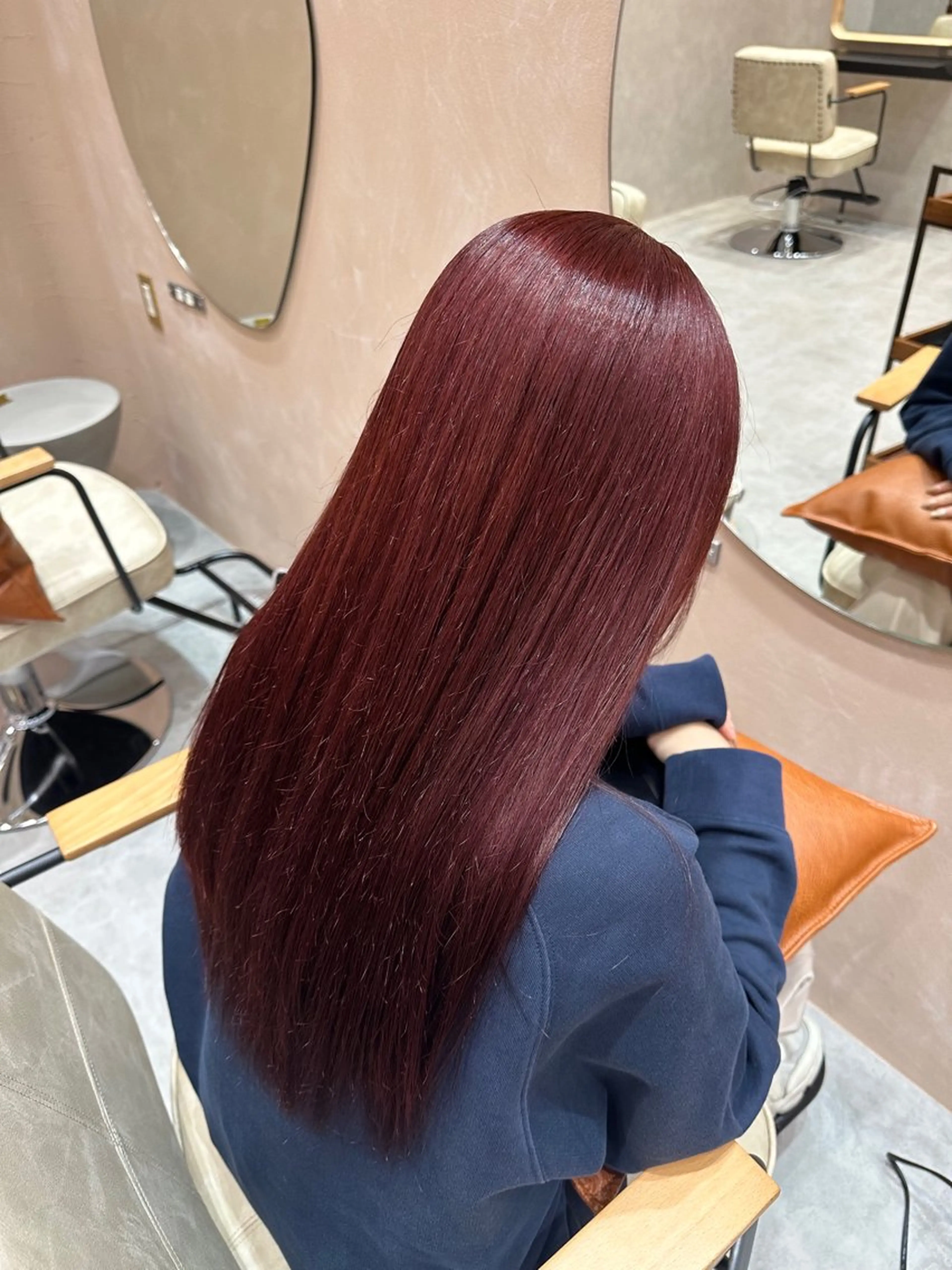 ロング カラー レッドカラー 💖🌷越後 遥🌷💖のヘアスタイル