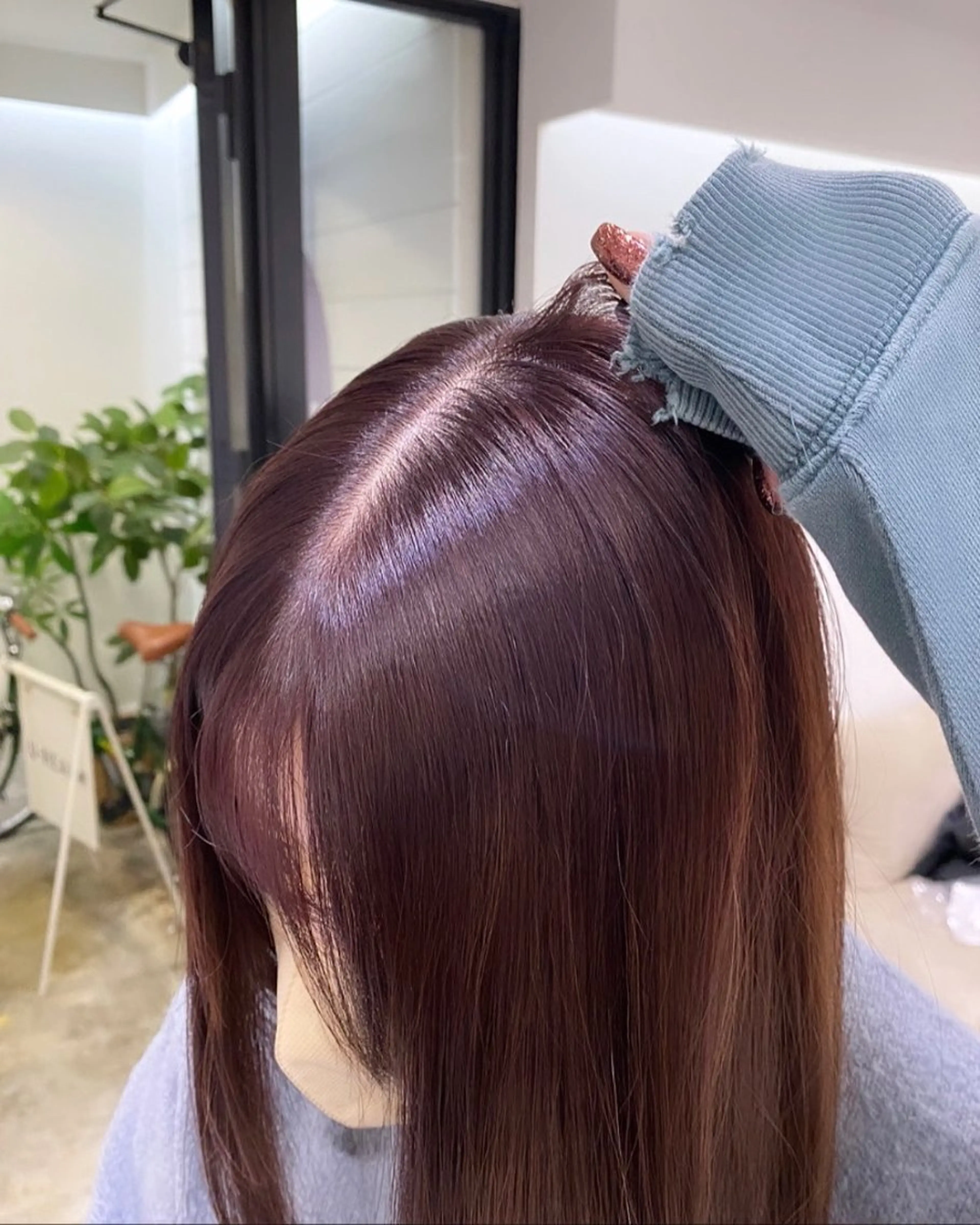 ロング カラー ラベンダーカラー ラベンダーピンク ピンクカラー Beleza Era所属・韓国レイヤー/ 縮毛矯正🎀minaのヘアスタイル