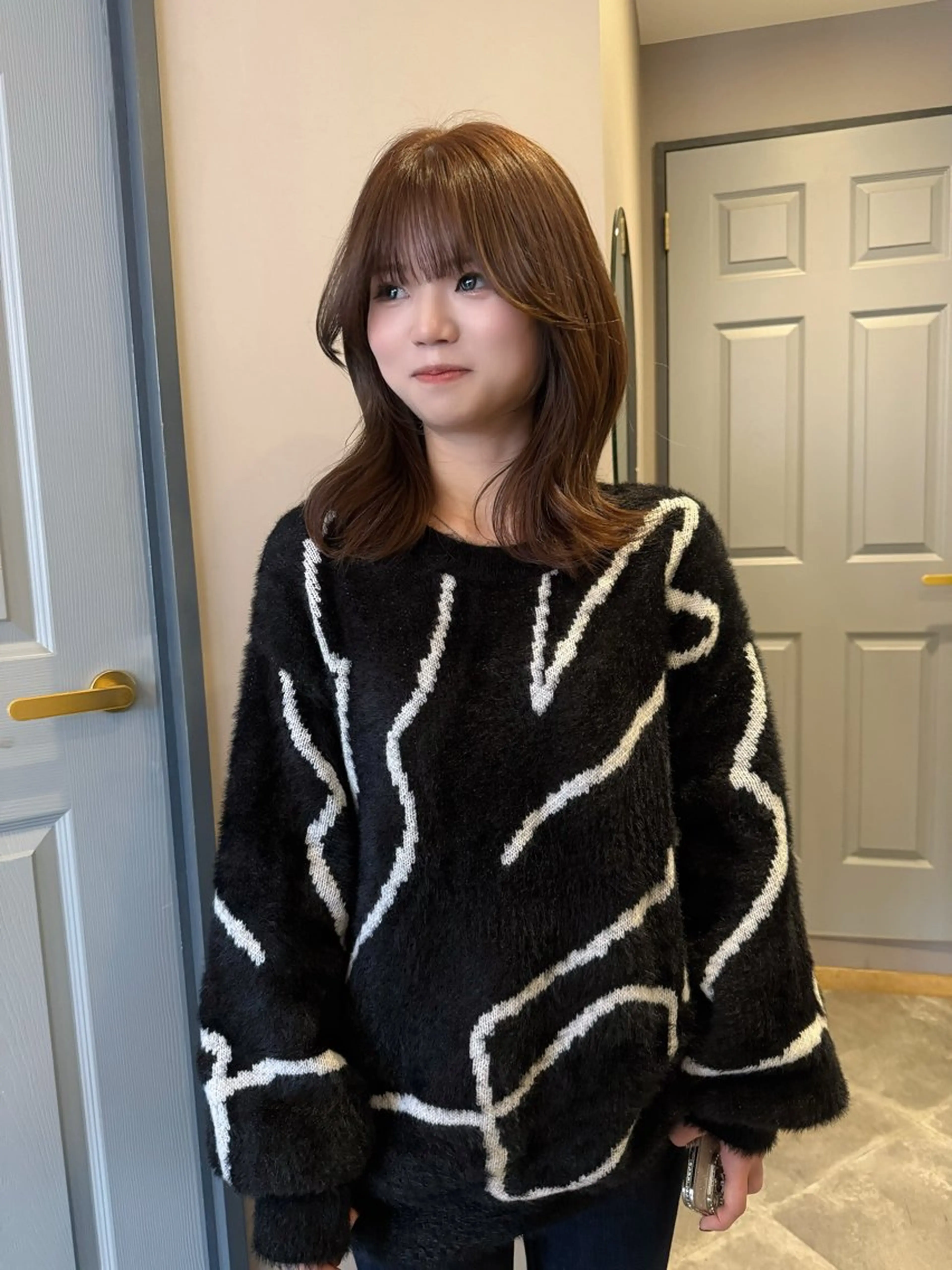 ミディアム カラー 透明感カラー ワンホンヘア カット ヘアカラー トリートメント 大坪 壱成のヘアスタイル