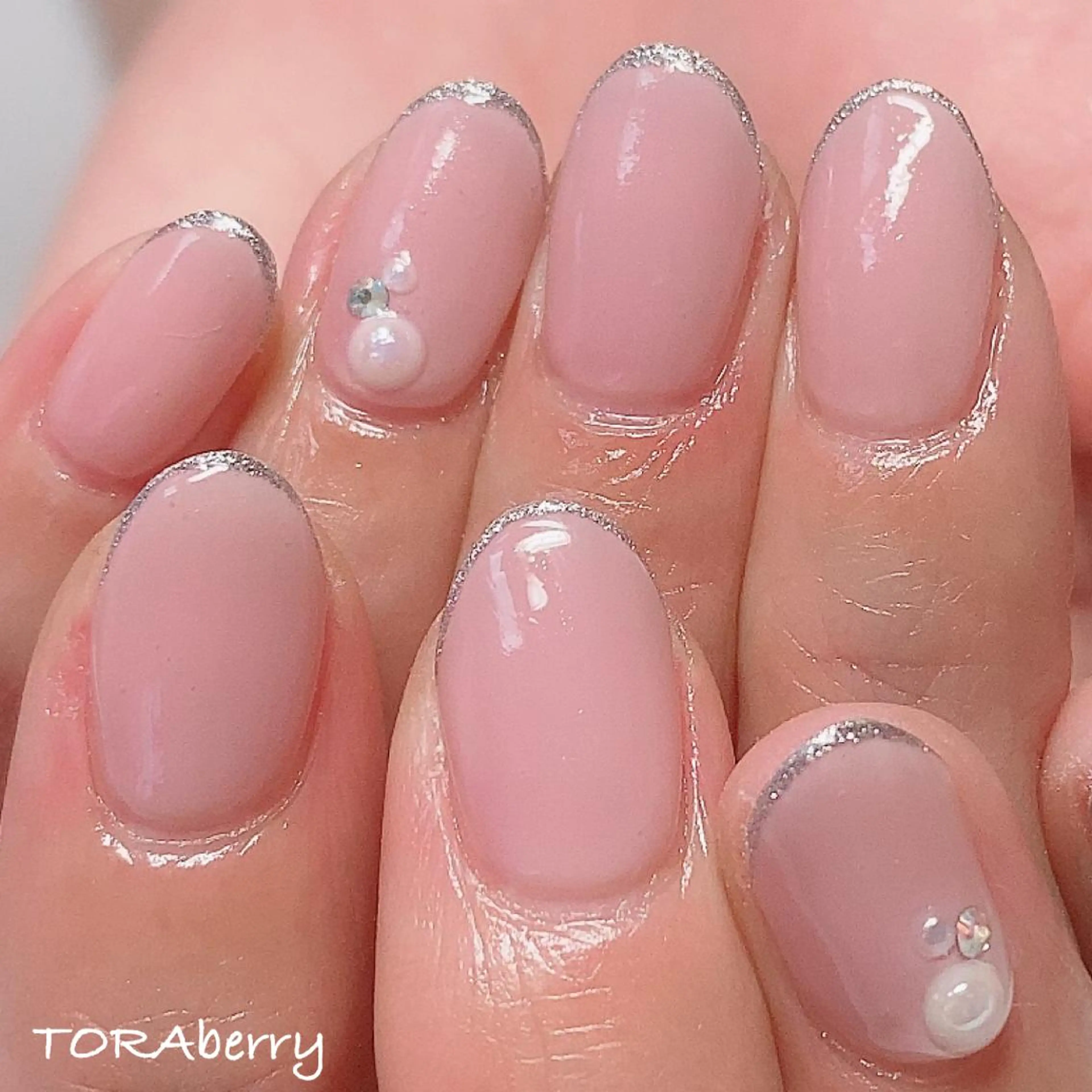 ネイル ピンク ハンドネイル ネイリスト なつみのネイルデザイン