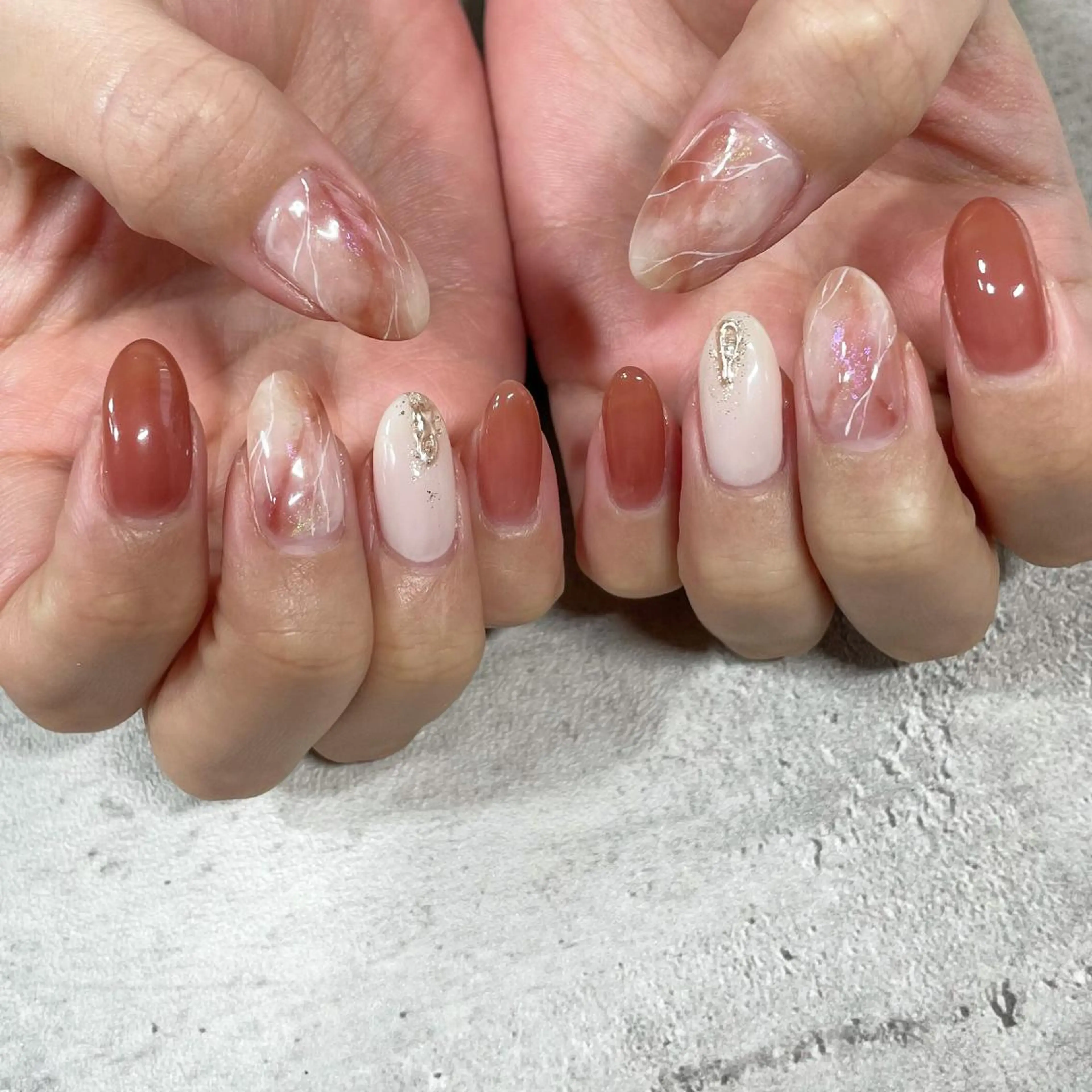 ネイル ジェルネイル 東 千夏のネイルデザイン