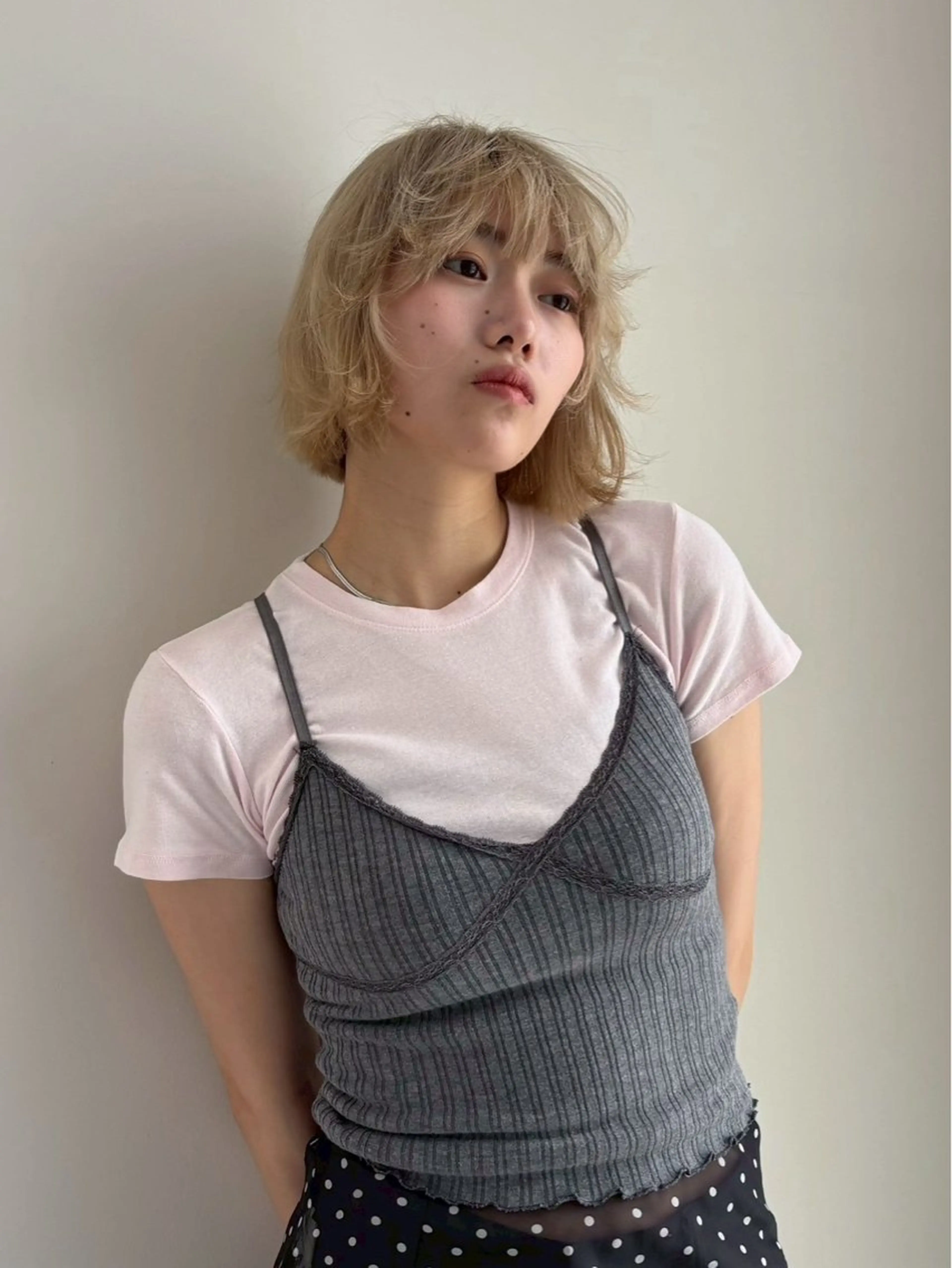 ショート カラー パーマ カット ヘアカラー 柔らかいヘア/ 東徳嶺 みくのヘアスタイル