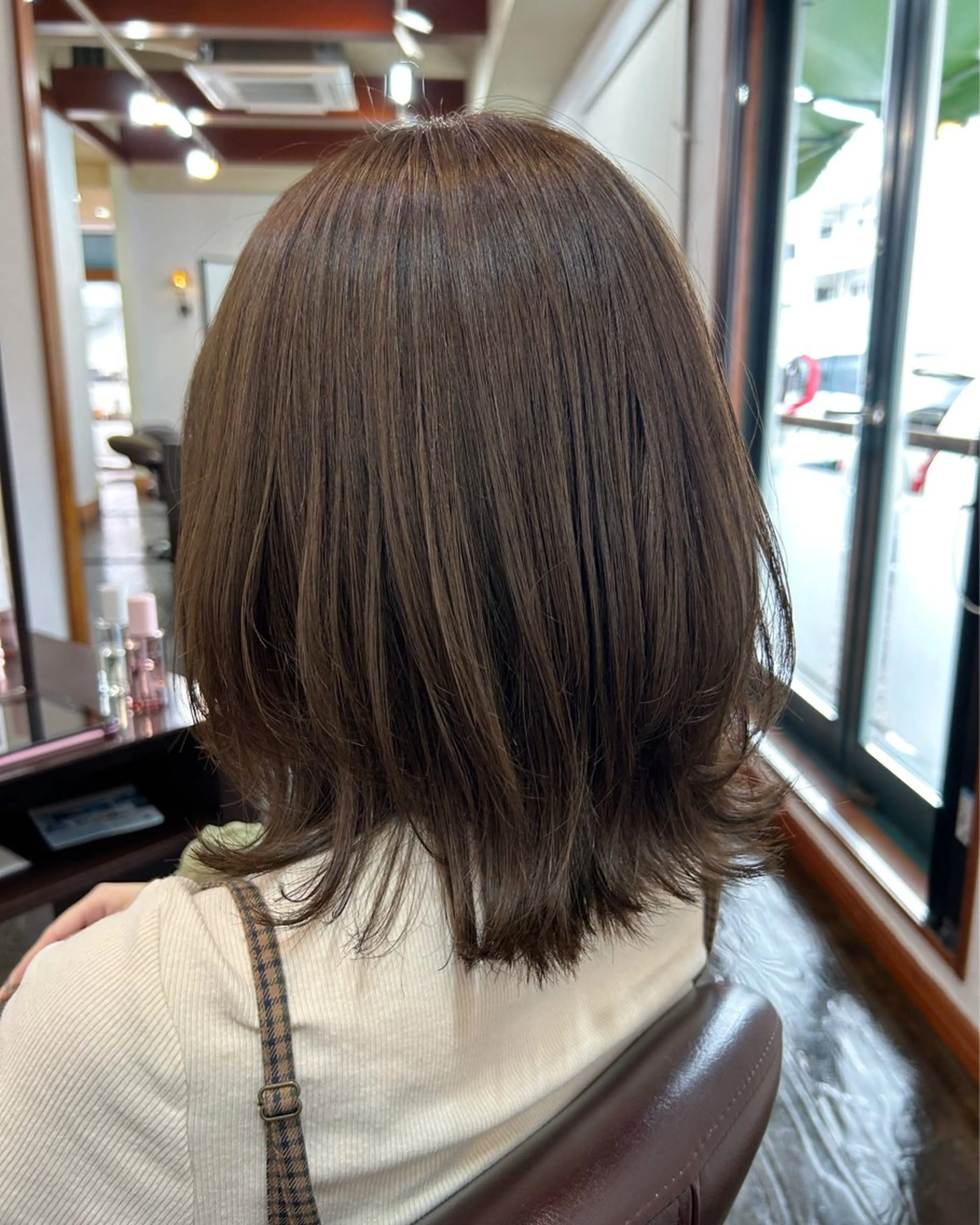カラー ベージュカラー オリーブベージュ 坂本 瑞季 🤍 髪質改善のヘアスタイル