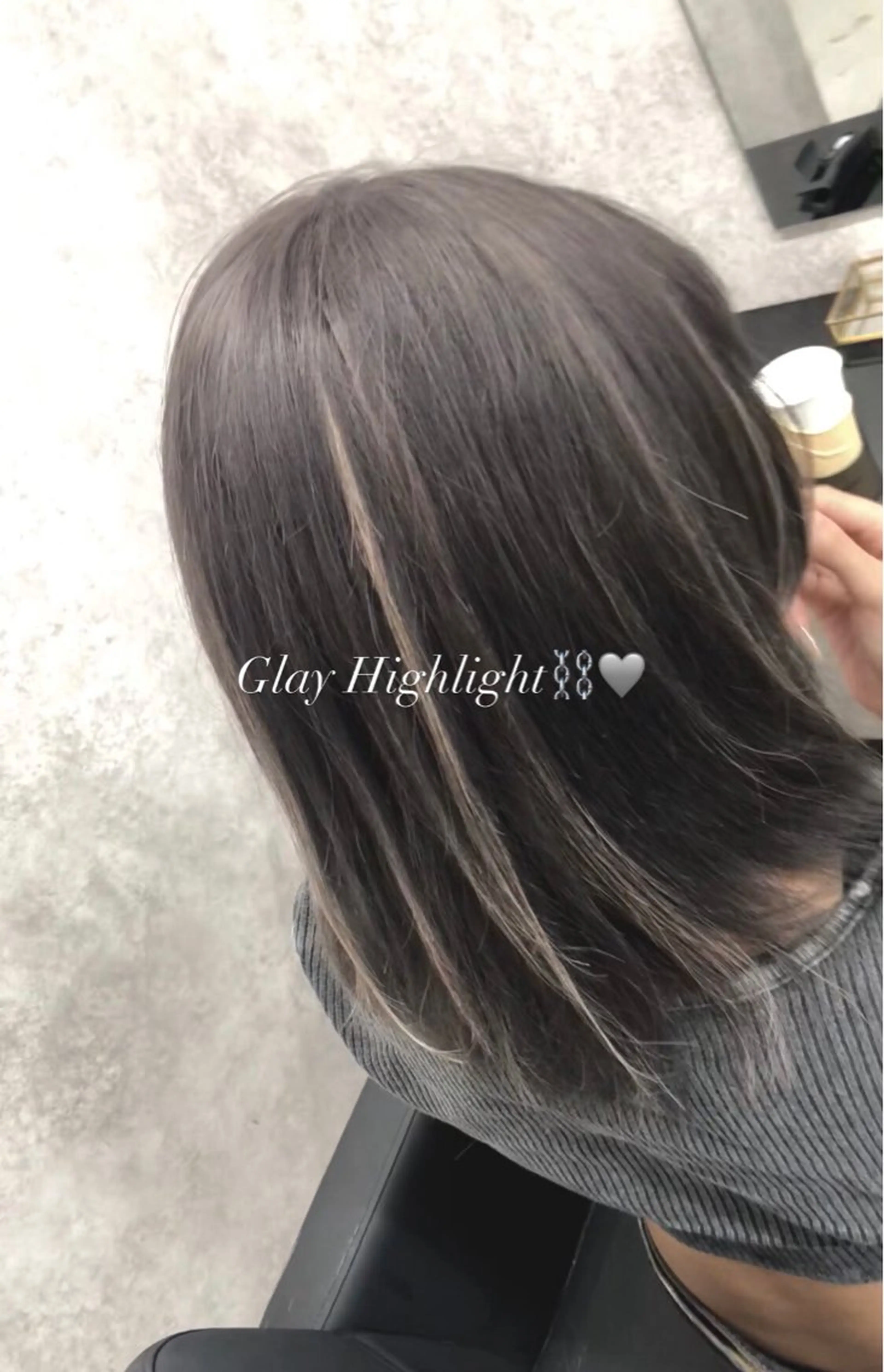 ロング カラー ハイライトカラー ハイライト UNDRvr ユズのヘアスタイル