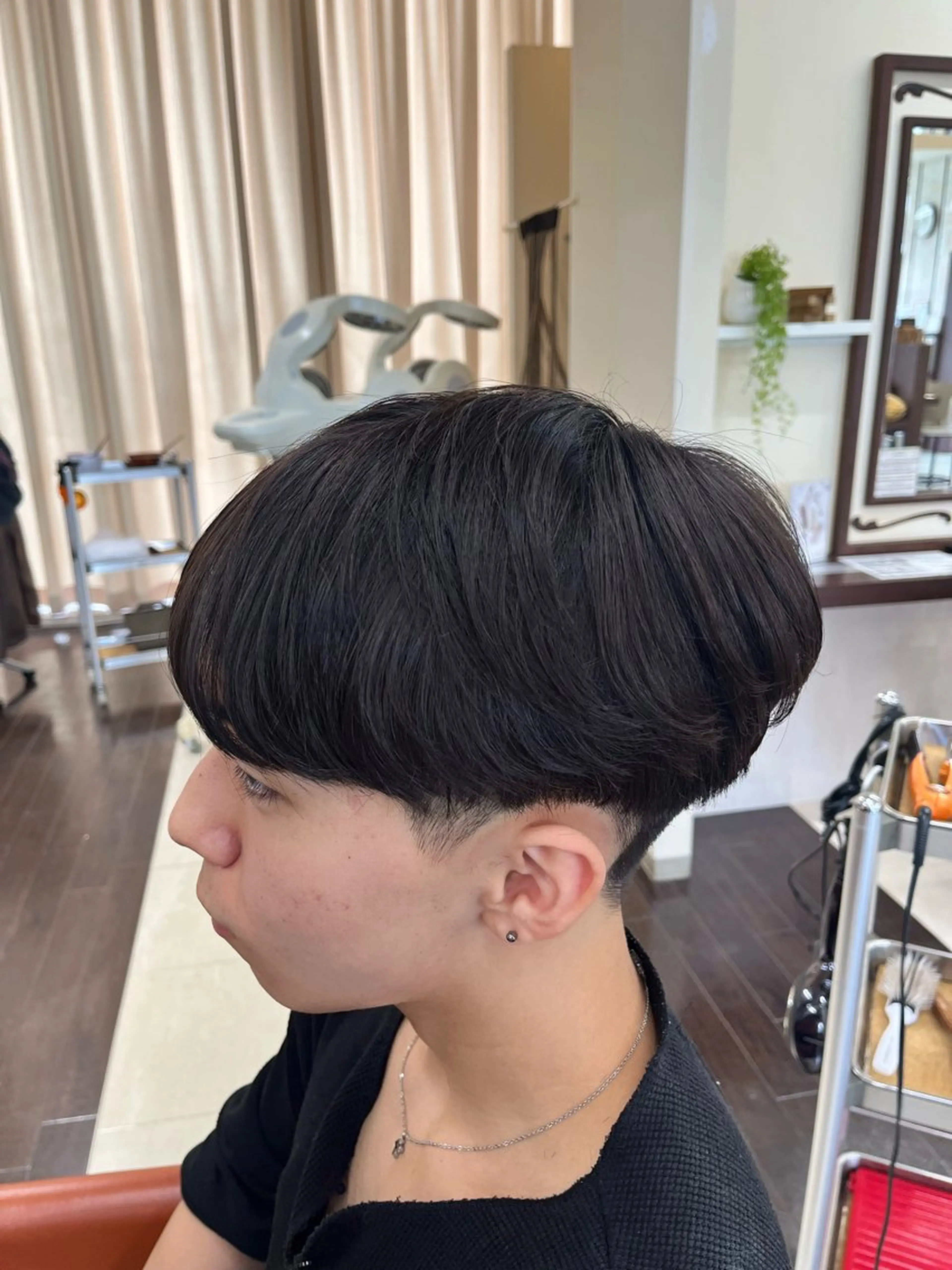 ショート メンズ メンズ韓国風 マッシュ シースルーマッシュ 韓国風ヘア AROH  men's cut&men's perm 船橋店所属・🧊メンズ特化🧊 高木航希のヘアスタイル