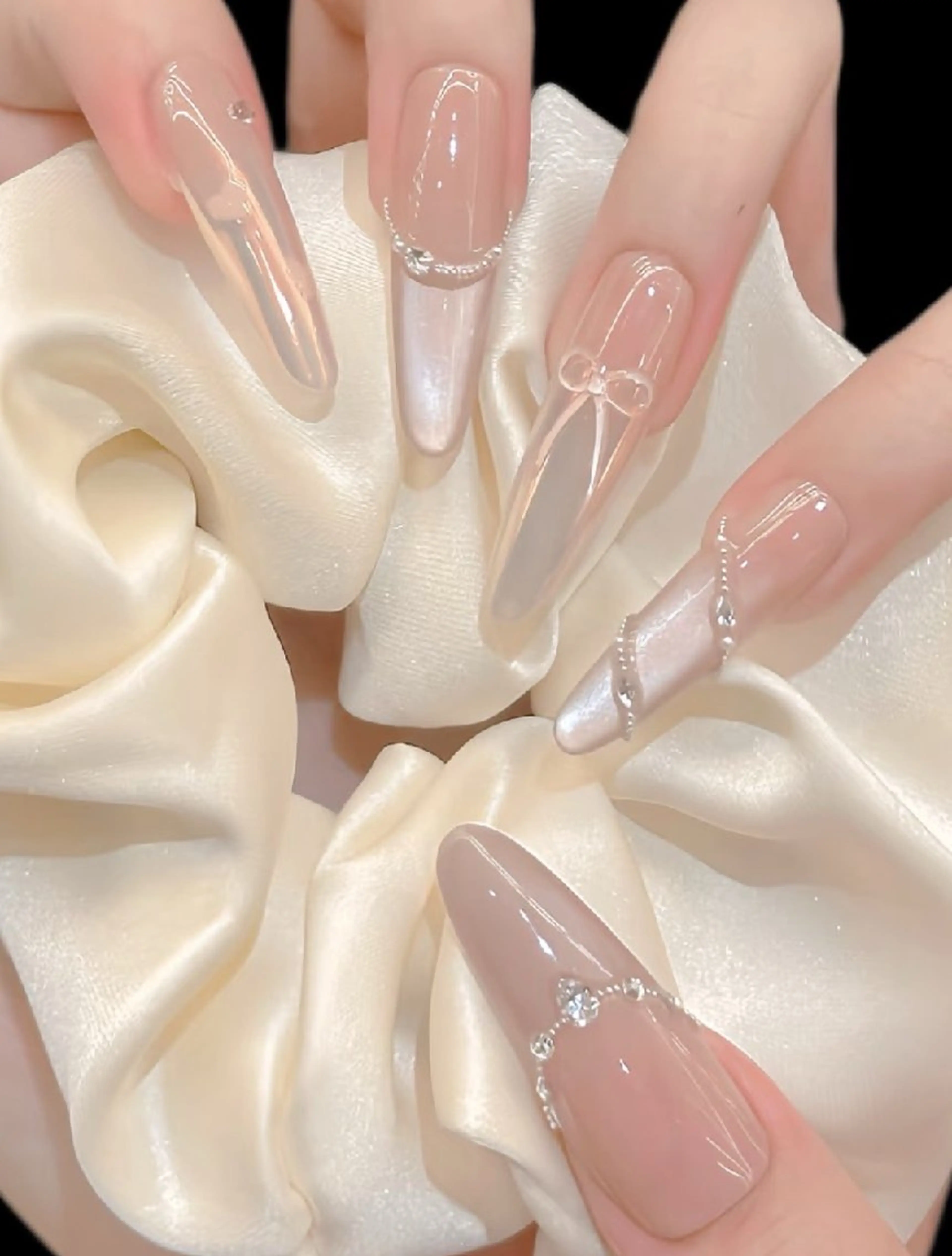 ネイル Miu Miu 🎀 長さだし專門のネイルデザイン